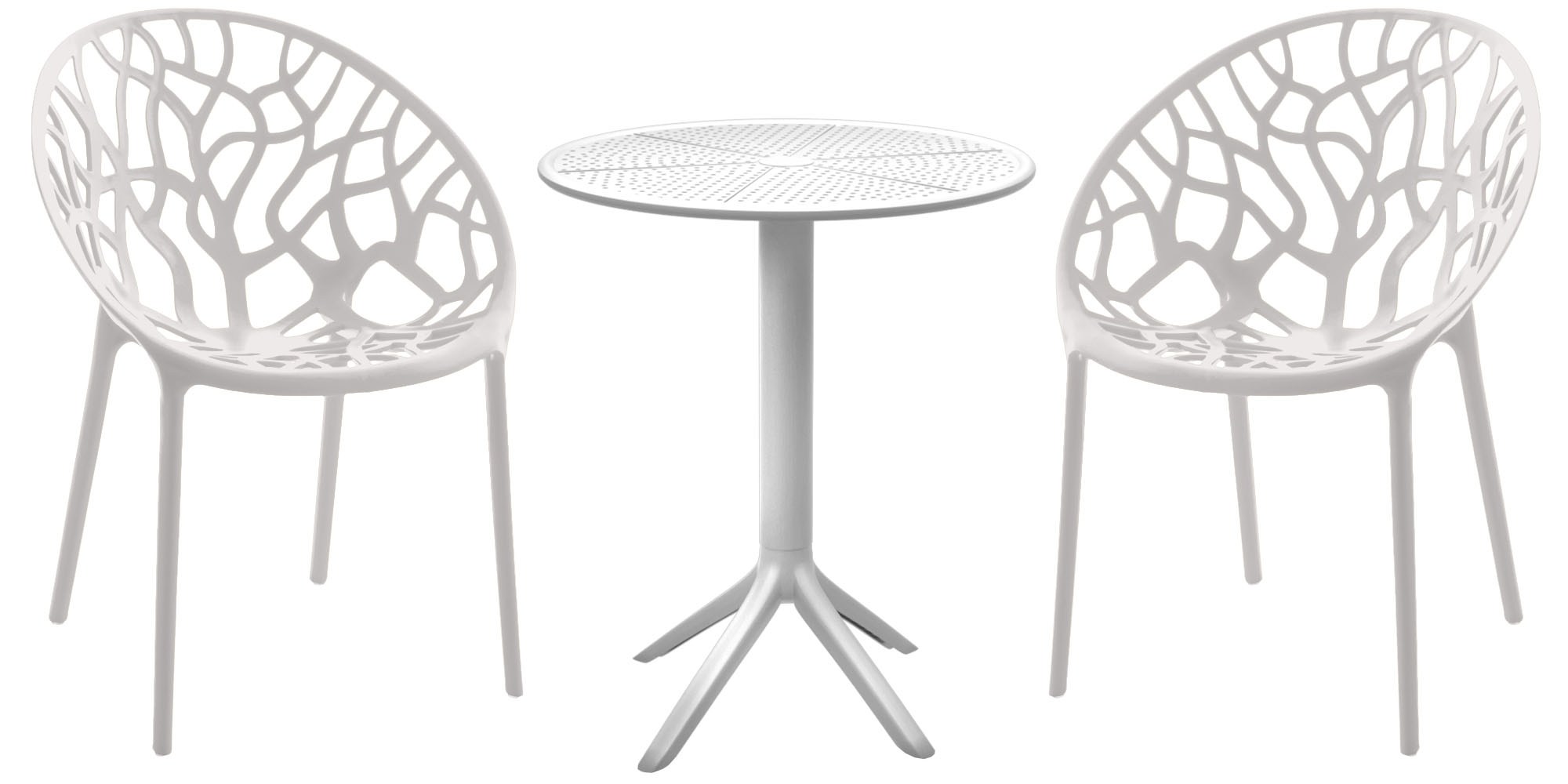 CLP Sitzgruppe Set, moderner Stil, hochwertiges Gestell schwarz, ideal f&uuml;r Esszimmer, Wohnk&uuml;che, Serie Hoscana 