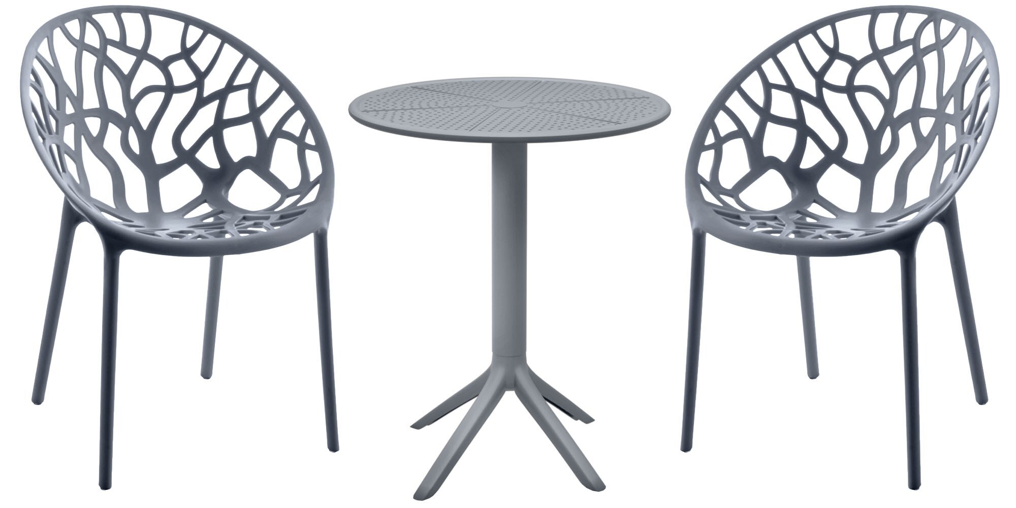 CLP Sitzgruppe Set, moderner Stil, hochwertiges Gestell schwarz, ideal f&uuml;r Esszimmer, Wohnk&uuml;che, Serie Hoscana 