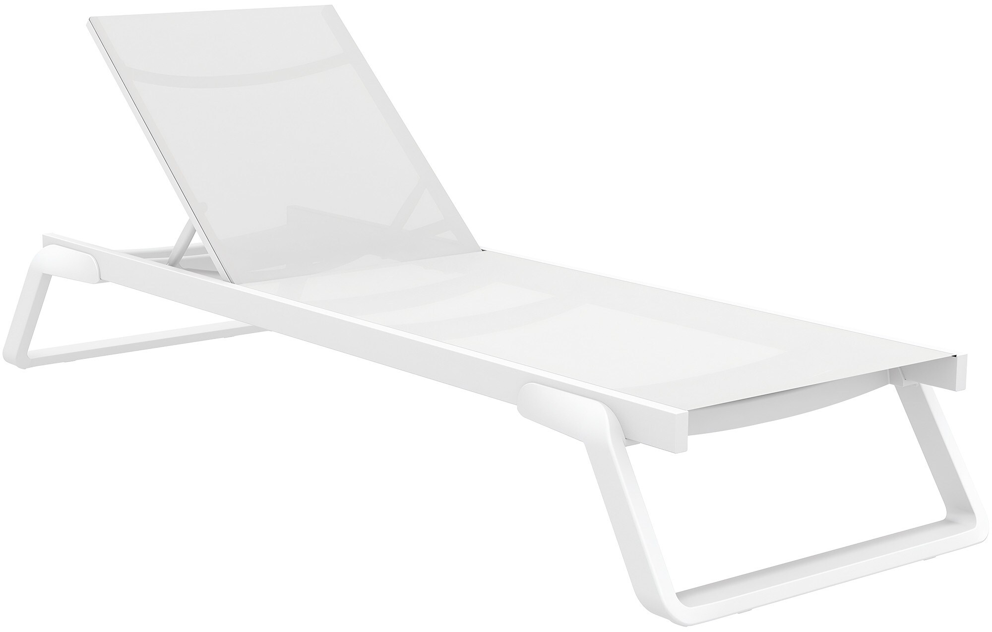 CLP Sonnenliege Tropic stilvolle Gartenliege aus GFK mit Rollen und verstellbarer R&uuml;ckenlehne wetterfest f&uuml;r Terrasse und Garten 