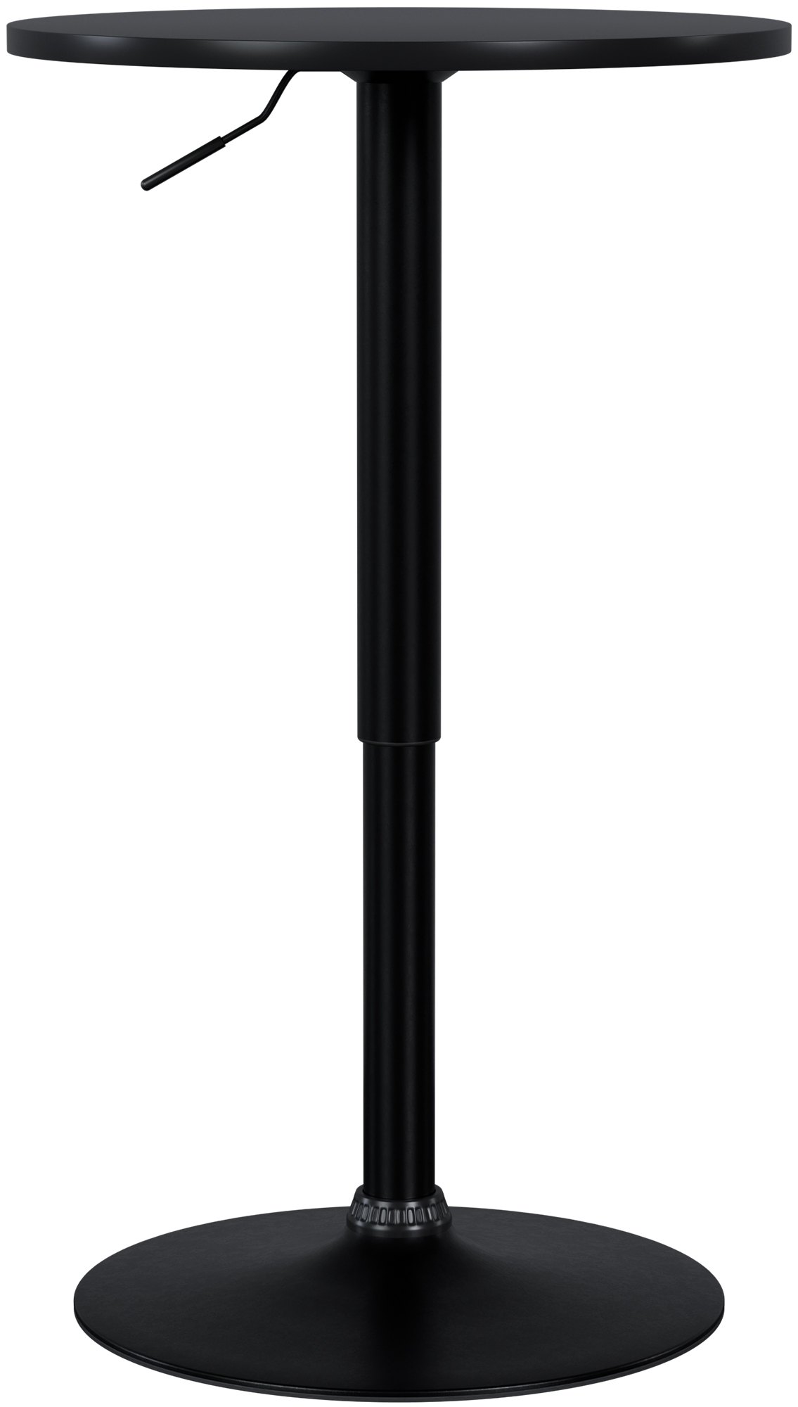 CLP Stehtisch rund h&ouml;henverstellbar Xanten, Bartisch drehbar mit stabilem Gaslift, Metallgestell pulverbeschichtet rutschfest 