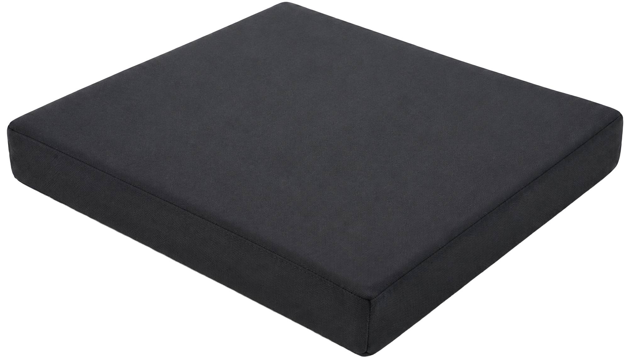 CLP Sitzkissen f&uuml;r Gartenstuhl Lotta, Stuhlauflage quadratisch mit 5 cm Polster, 600D Oxford Gewebe und Rei&szlig;verschluss, 51x43 cm Sitzfl&auml;chen 