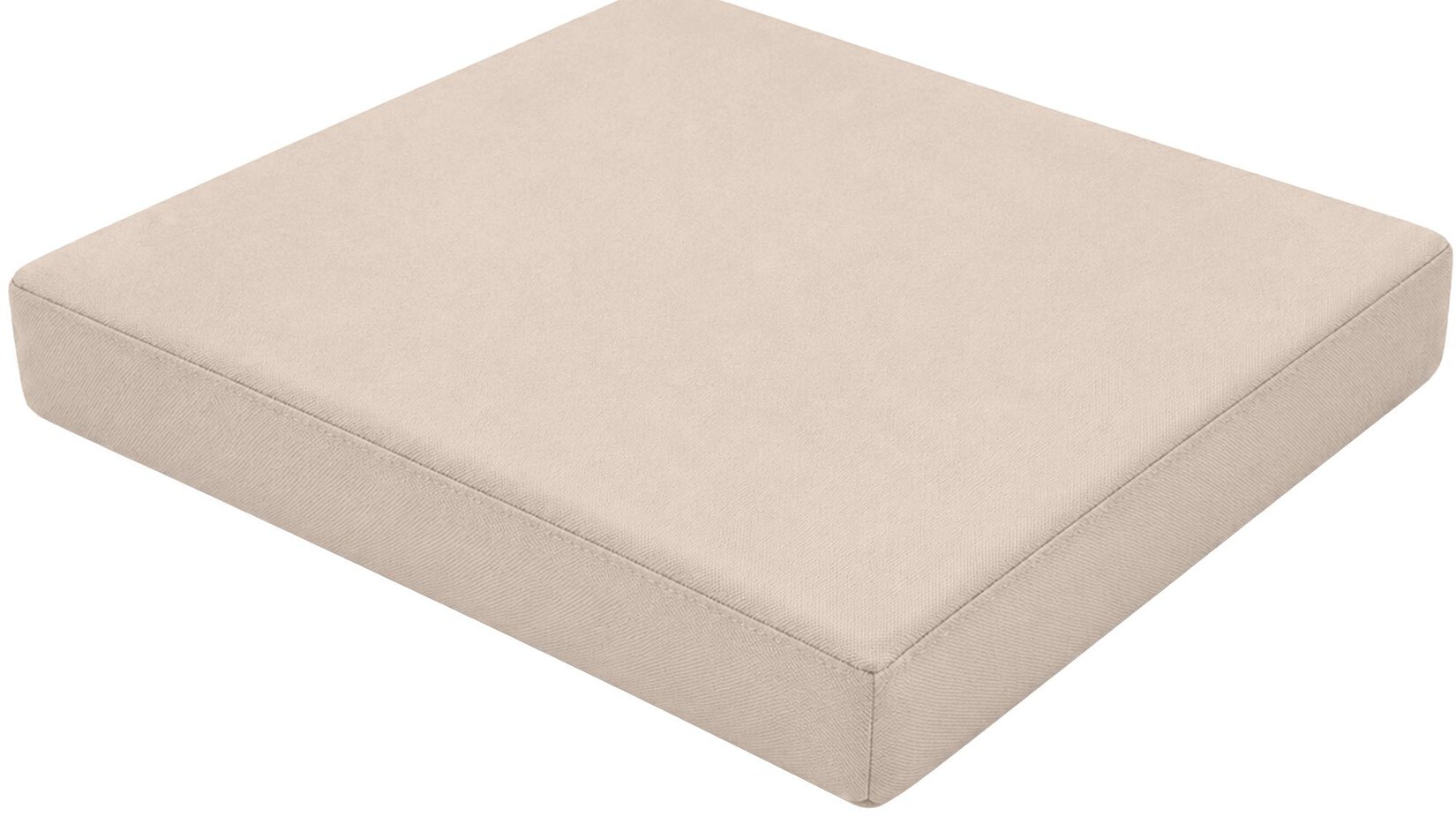 CLP Sitzkissen für Gartenstuhl Lotta, Stuhlauflage quadratisch mit 5 cm Polster, 600D Oxford Gewebe und Reißverschluss, 51x43 cm Sitzflächen