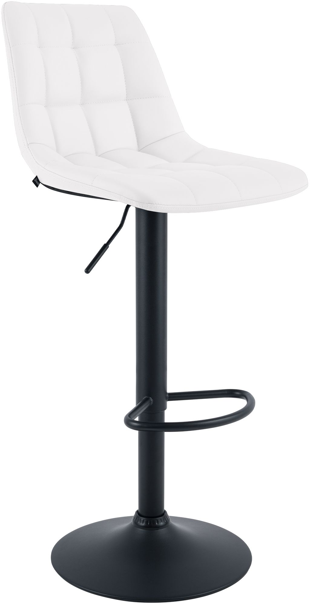 CLP Barhocker h&ouml;henverstellbar Mapun, Barstuhl 360&deg; drehbar, gepolstert mit Metallgestell f&uuml;r K&uuml;che, Theke, Bar und Lounge 