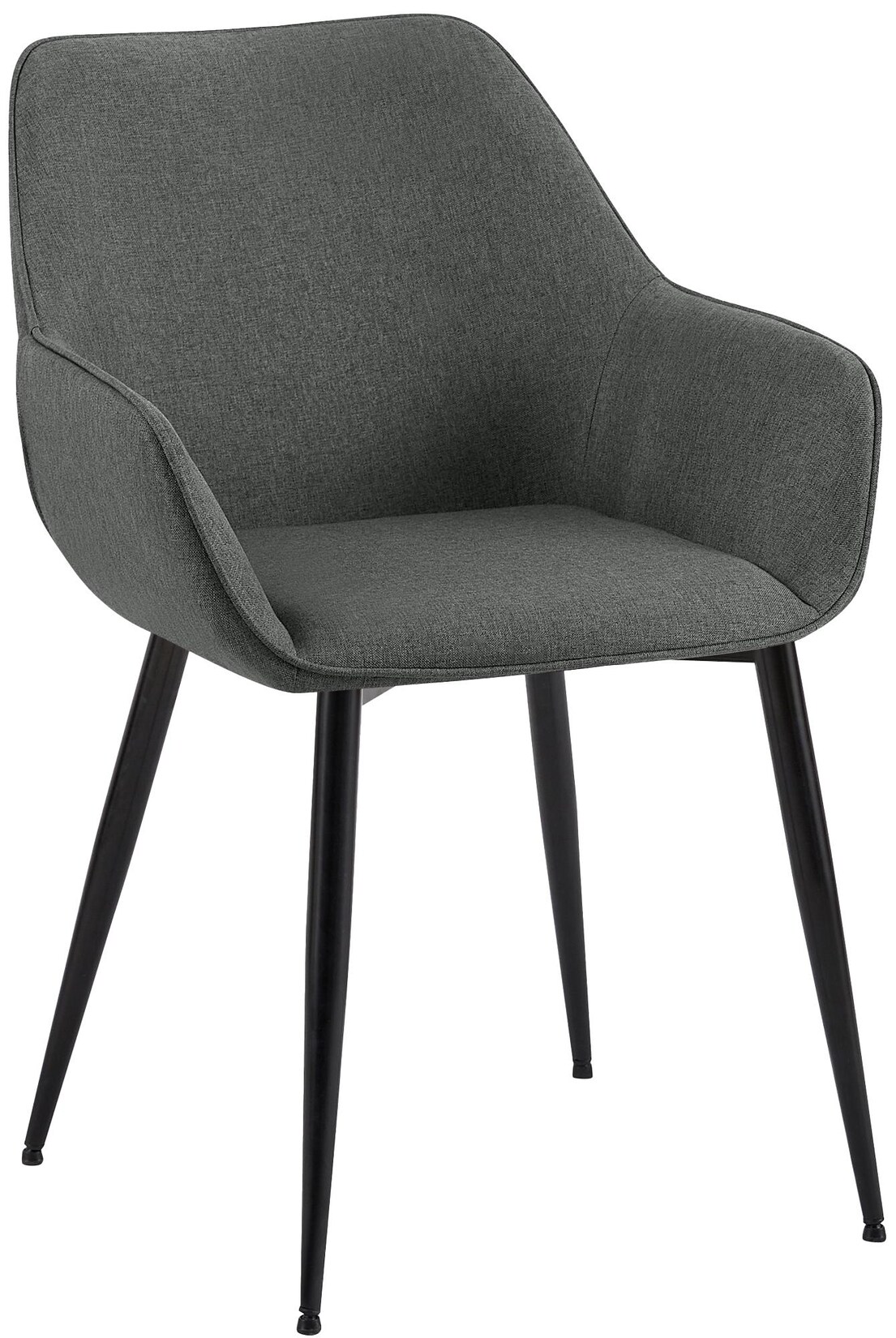 CLP Esszimmerstuhl Luena Stoff Farbe: dunkelgrau, Material: Stoff