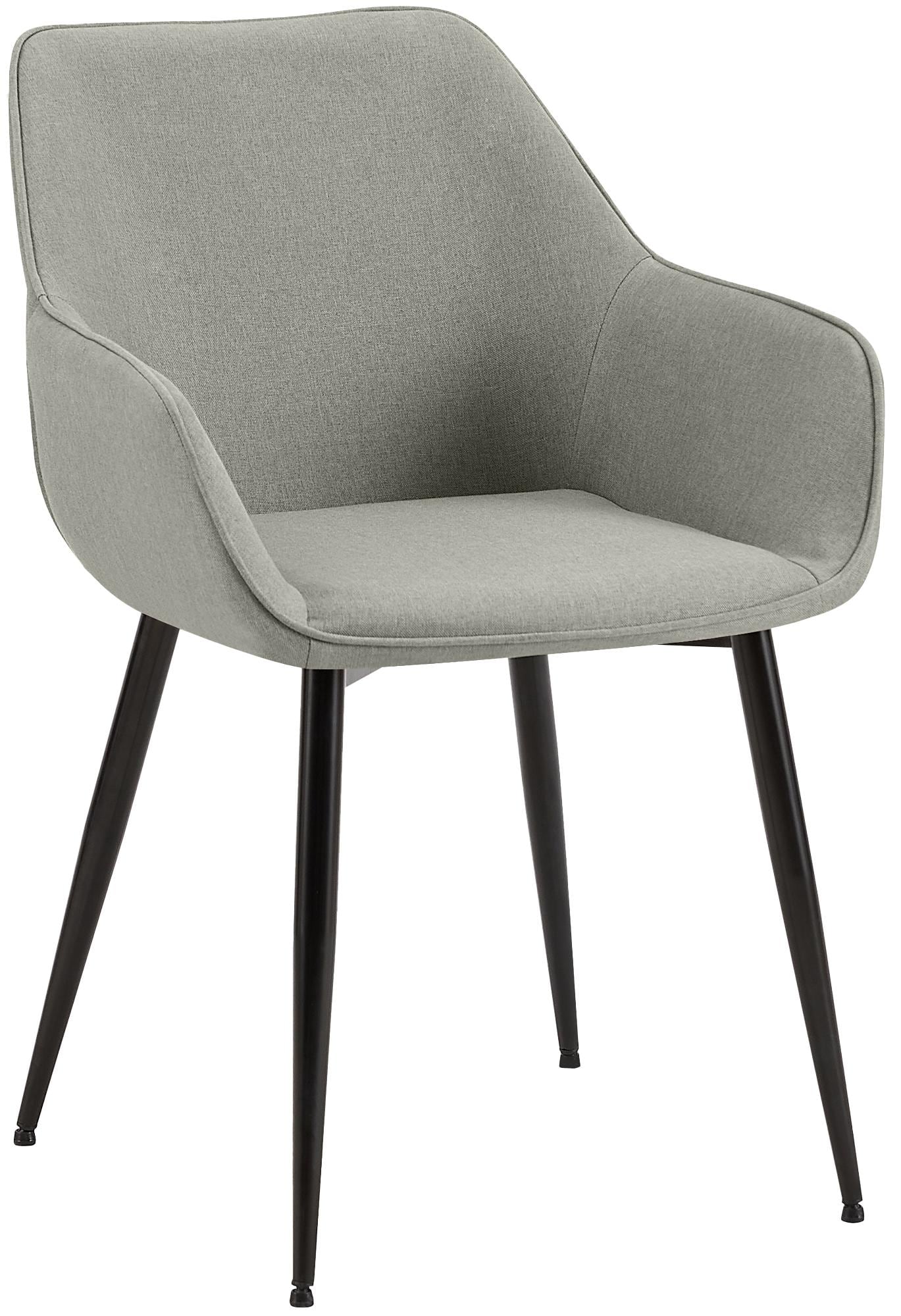 CLP Esszimmerstuhl Luena Stoff - Farbe: hellgrau, Material: Stoff 