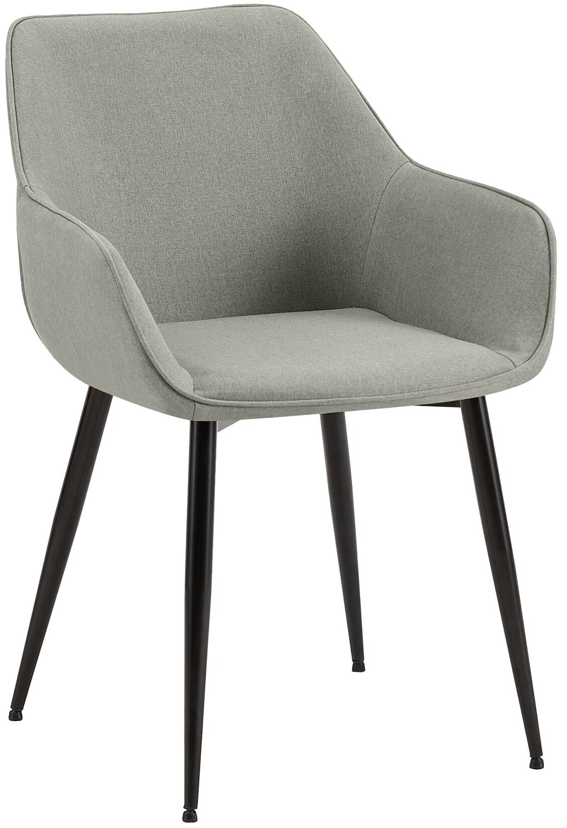 CLP Esszimmerstuhl Luena Stoff Farbe: hellgrau, Material: Stoff