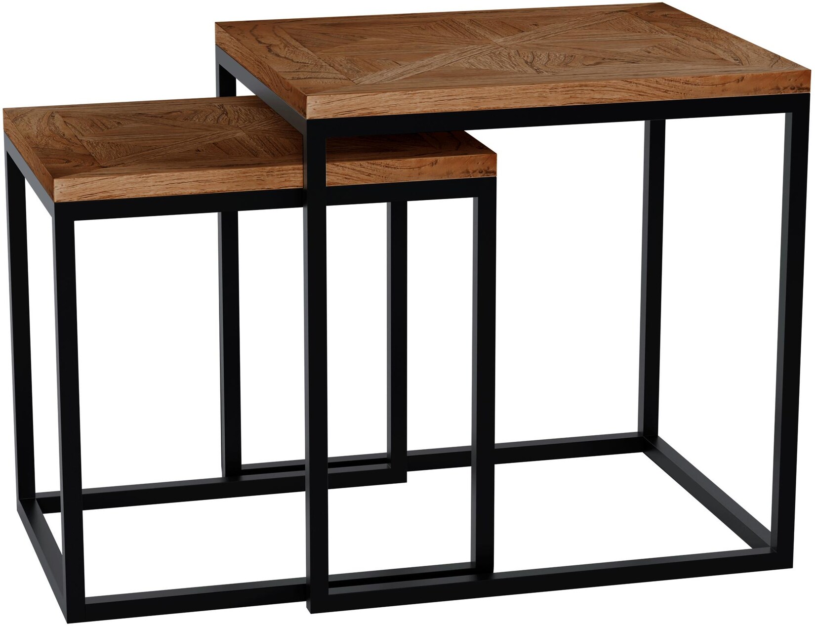 CLP Beistelltisch 2er Set Talero Farbe: braun