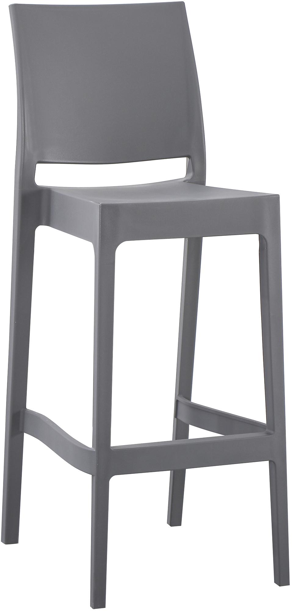 CLP Barhocker outdoor stapelbar Flamur, Gartenhocker f&uuml;r drau&szlig;en aus Kunststoff wetterfest UV-best&auml;ndig, Stapelhocker bis 150 kg belastbar 