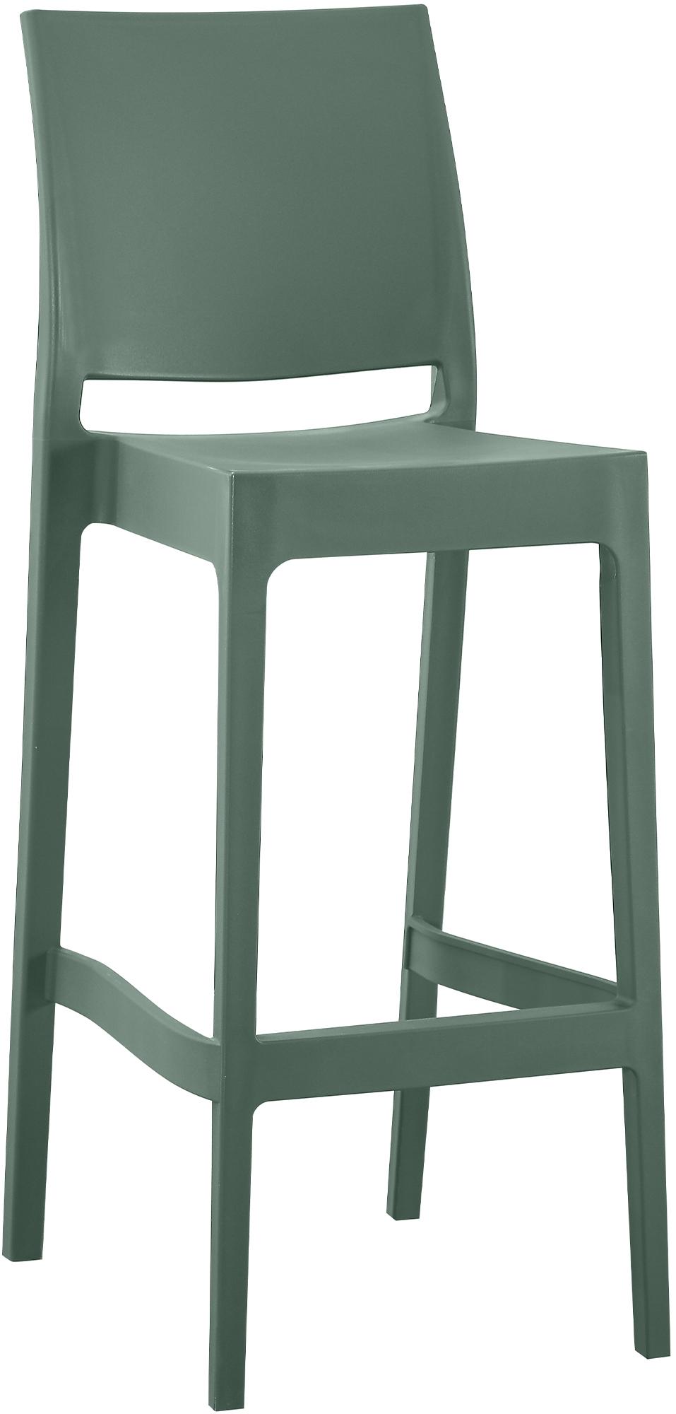 CLP Barhocker outdoor stapelbar Flamur, Gartenhocker f&uuml;r drau&szlig;en aus Kunststoff wetterfest UV-best&auml;ndig, Stapelhocker bis 150 kg belastbar 