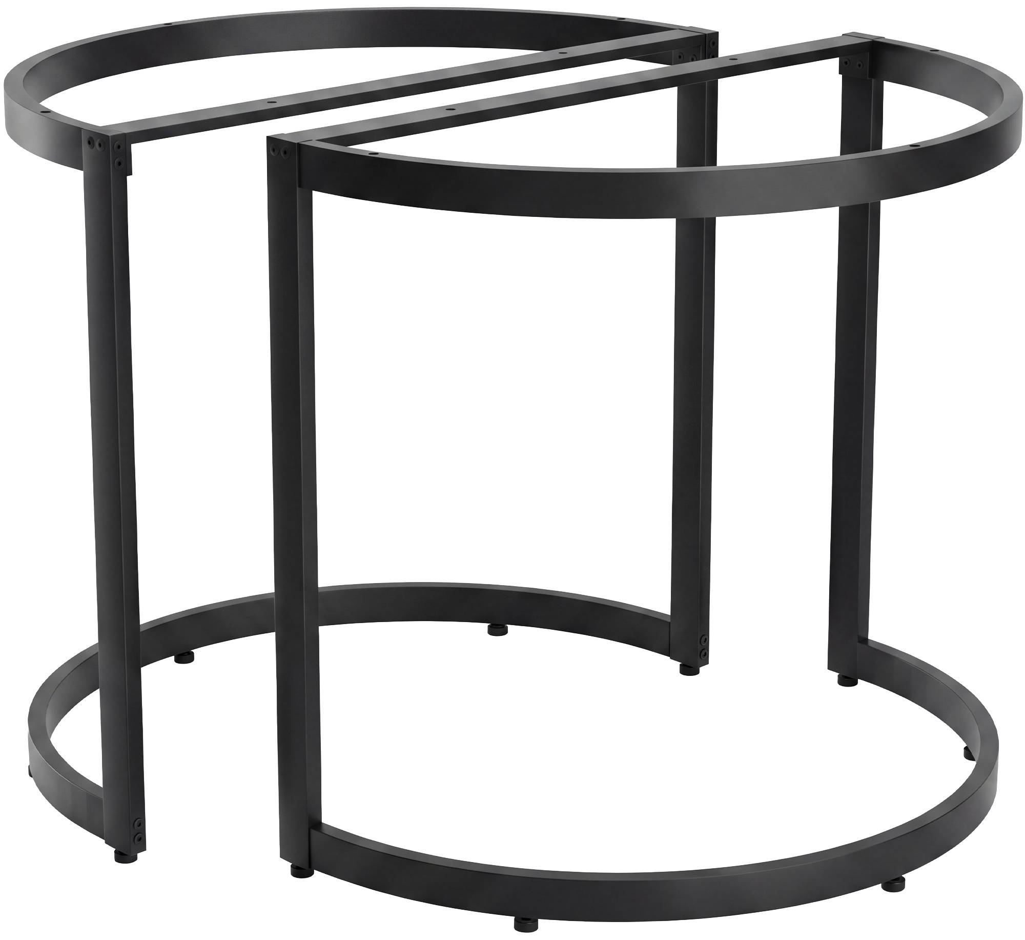 CLP 2x Tischbeine Cranford 80x40x72 | Farbe: schwarz 