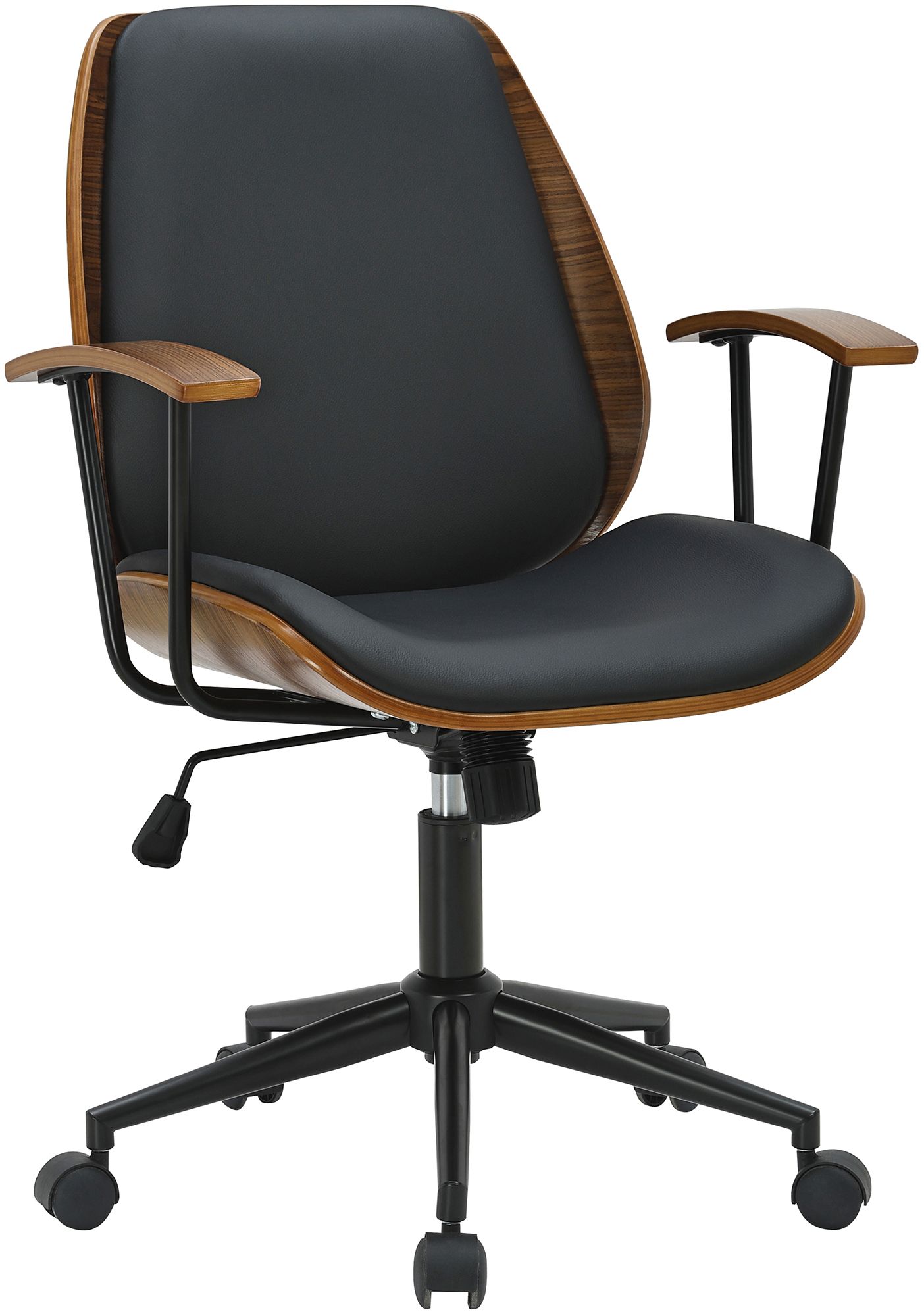 CLP B&uuml;rostuhl drehbar Arlondi mit Armlehnen, ergonomischer Schreibtischstuhl h&ouml;henverstellbar, Chefsessel ideal f&uuml;r B&uuml;ro und Home Office 