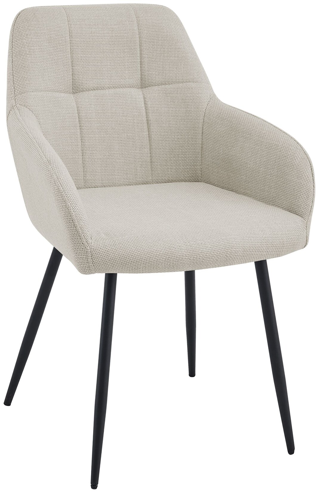 CLP Esszimmerstuhl Fergus Stoff - Farbe: creme