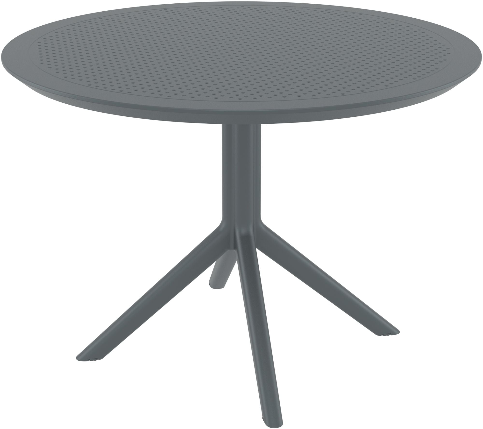 CLP Gartentisch wetterfest stabil Sky, Bistrotisch rund &Oslash; 105 cm H&ouml;he 74 cm, Outdoortisch Polypropylen UV-best&auml;ndig winterfest 