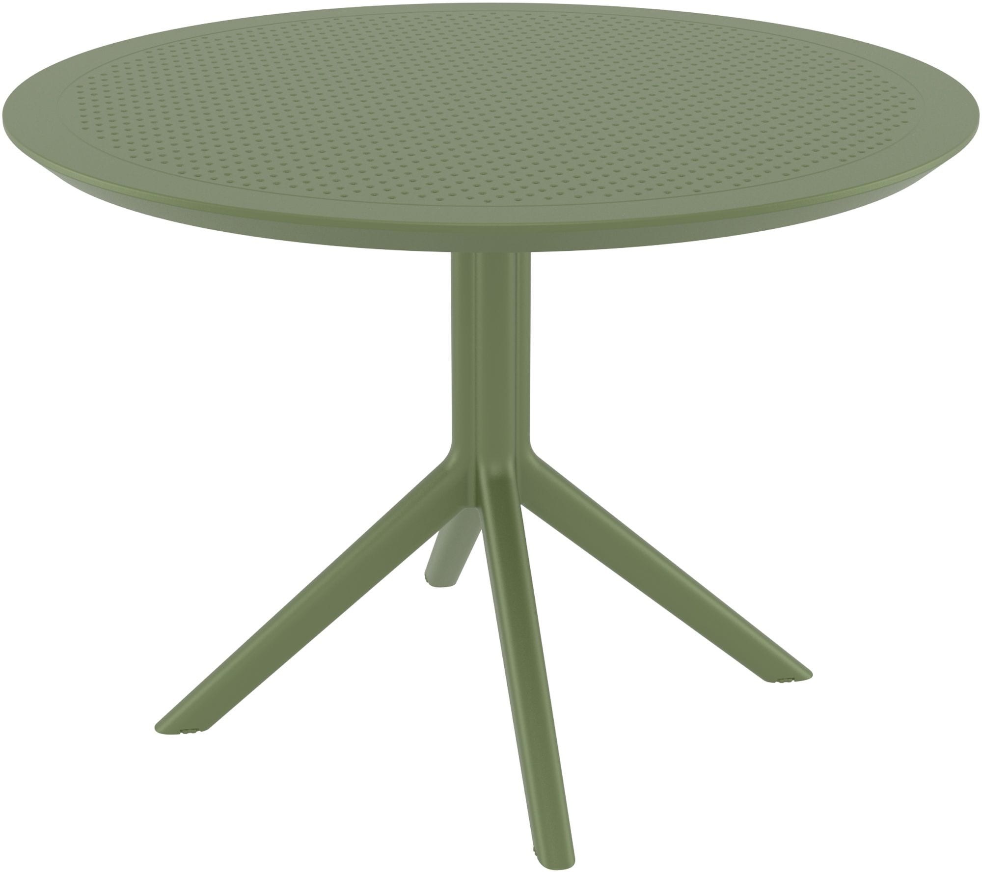 CLP Gartentisch wetterfest stabil Sky, Bistrotisch rund &Oslash; 105 cm H&ouml;he 74 cm, Outdoortisch Polypropylen UV-best&auml;ndig winterfest 