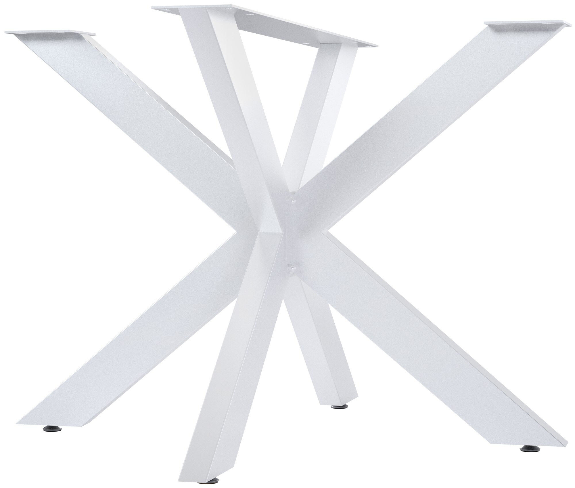 CLP Tischbeine Hardwick I Tischkufen f&uuml;r DIY-Tische mit H&ouml;he 71 cm I Sternf&ouml;rmiges Tischgestell aus pulverbeschichtetem Stahl 