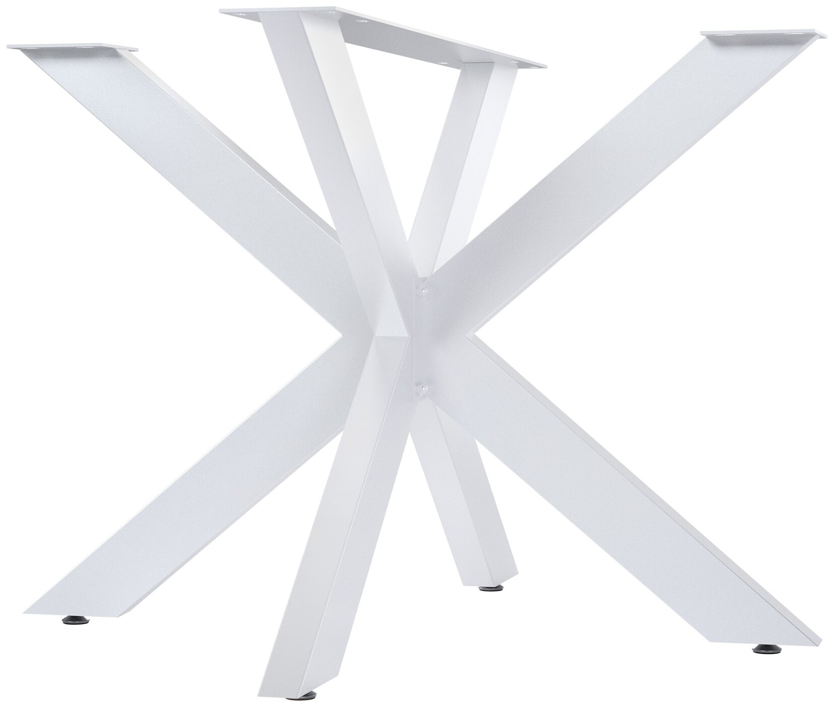 CLP Tischbeine Hardwick I Tischkufen für DIY-Tische mit Höhe 71 cm I Sternförmiges Tischgestell aus pulverbeschichtetem Stahl