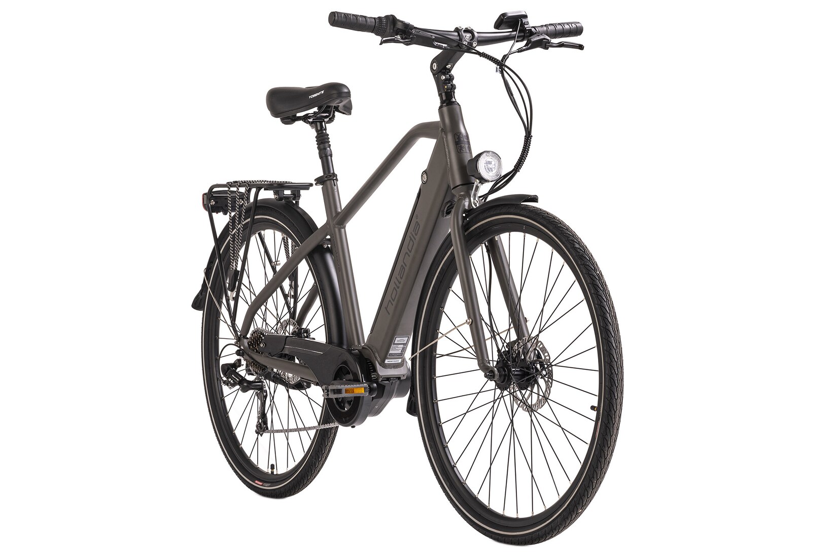 Alu E-Citybike Herren Hollandia Mantova 28'' grau änge