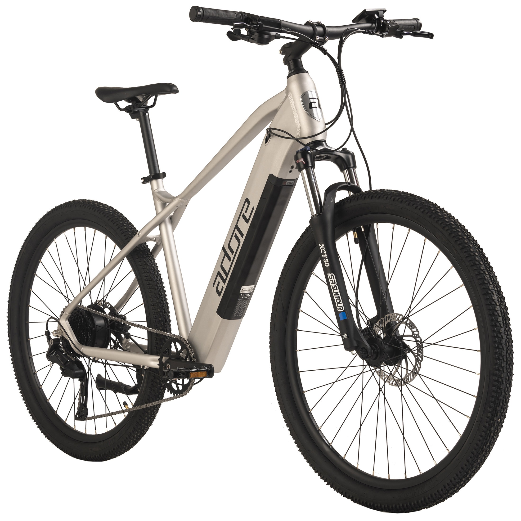 Adore ADORE E-MTB 27,5" Alu Mountainbike GV-650 Heckmotor 50NM / 15Ah Brushed Silver matt 