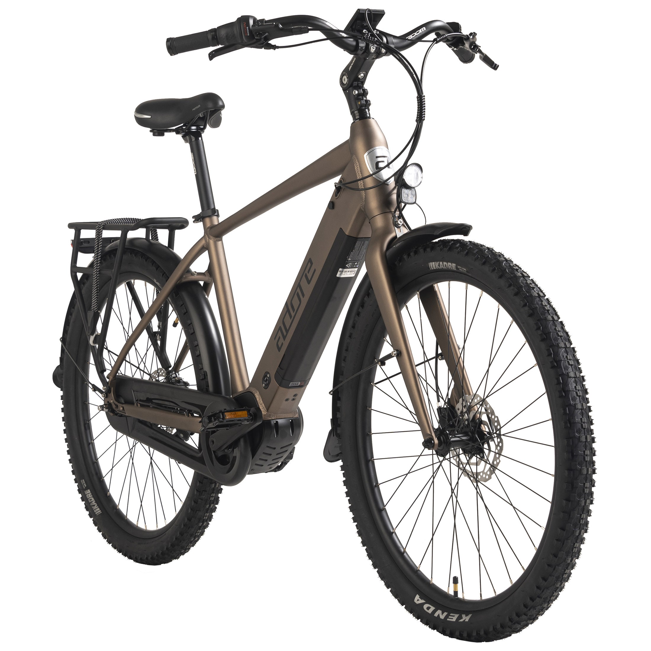 Adore ADORE E-Citybike 28" Alu Cityfahrrad CX-290 Mittelmotor 60NM / 15Ah Bronze matt 