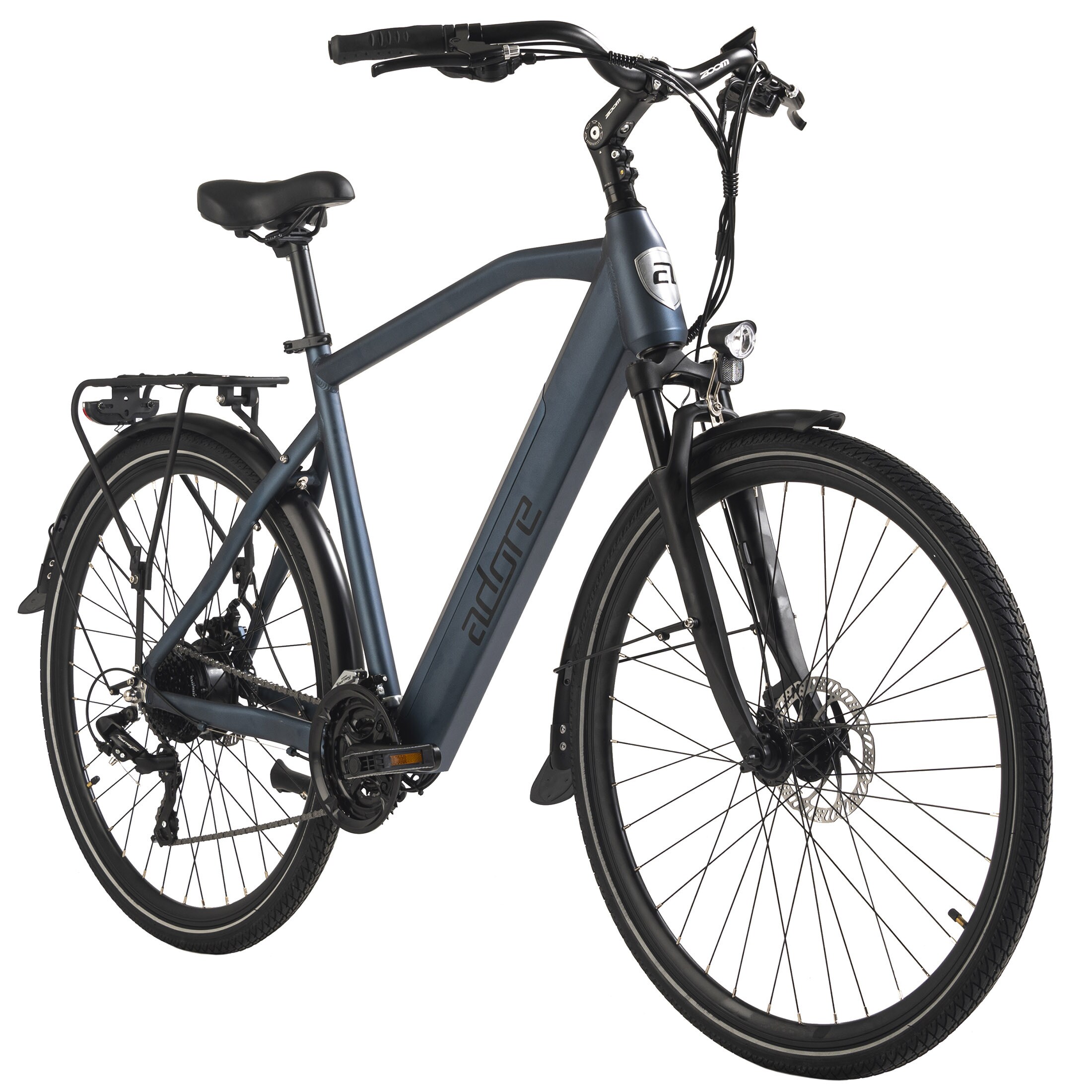 Adore ADORE E-Trekkingbike 28" Alu Trekking E-Bike ATR-190 Heckmotor 50NM / 12,8Ah Dunkelblau matt 