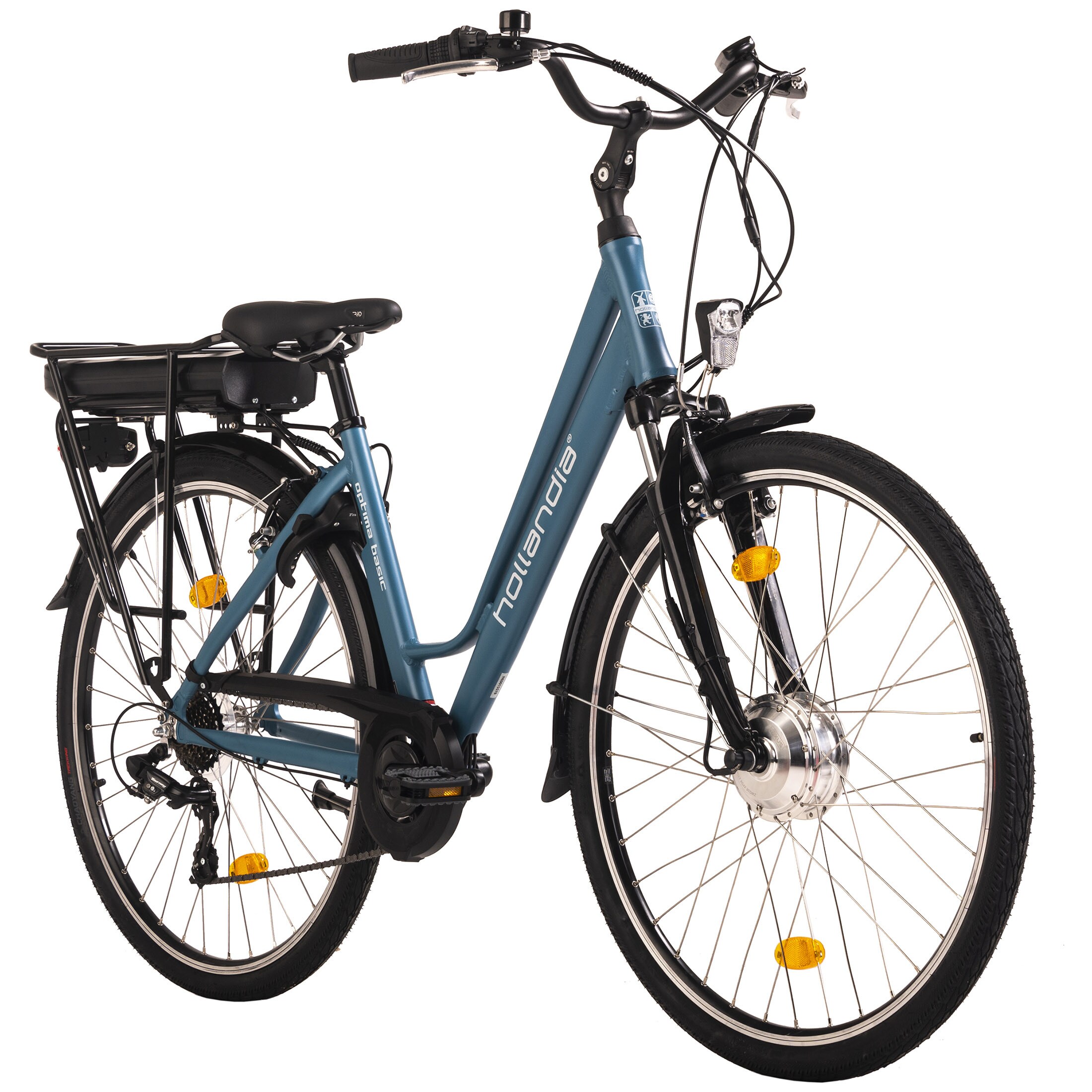 Hollandia E-Citybike Damen 28'' Optima Basic Blau 7&nbsp;G&auml;nge 
