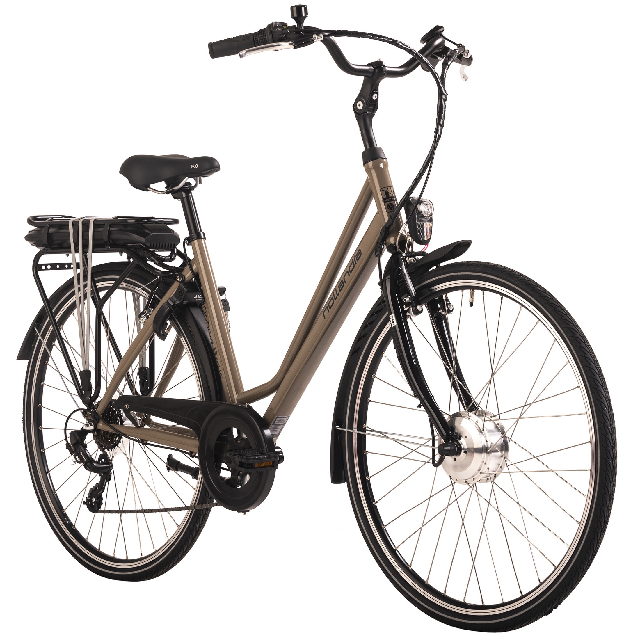 Hollandia E-Citybike Damen 28'' Optima Basic Braun 7&nbsp;G&auml;nge 