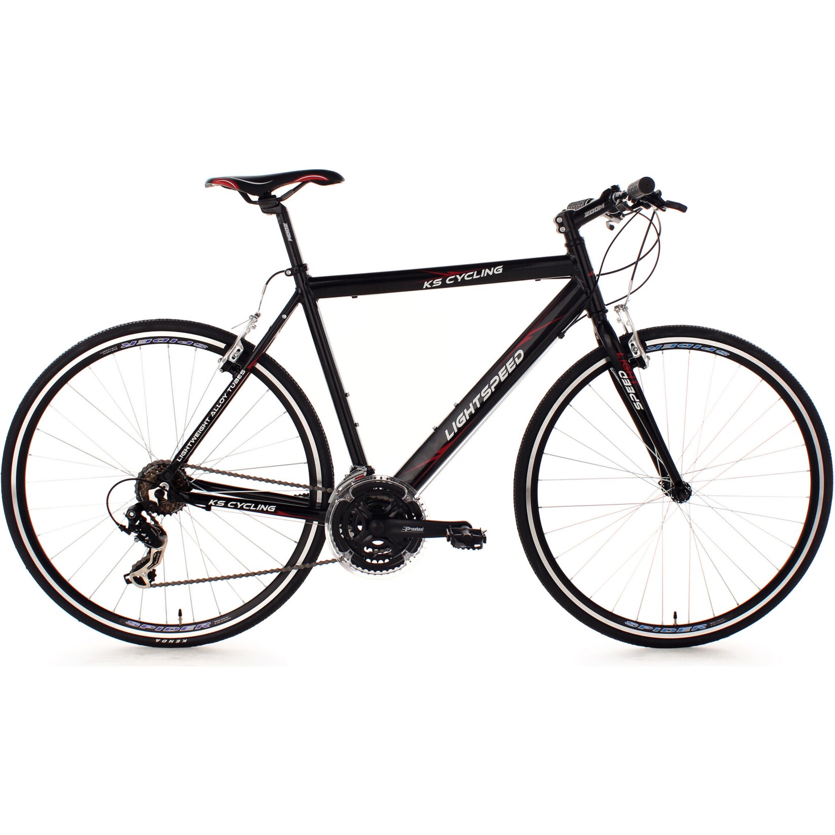 KS Cycling Fitnessrad 21 G&auml;nge Fitness-Bike Lightspeed (Black) 28 Zoll 