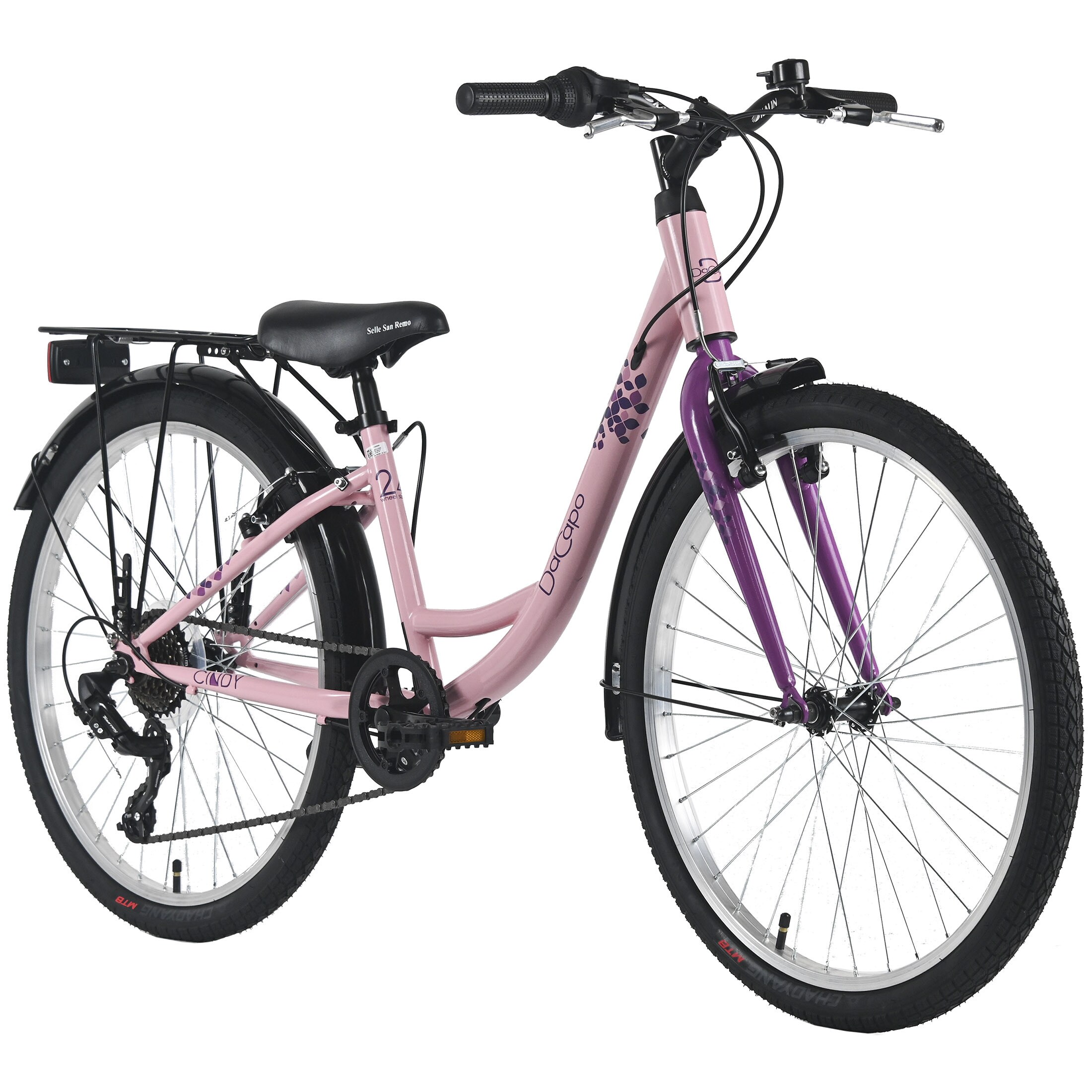 Dacapo DaCapo Kinderfahrrad 24" Cindy 7 G&auml;nge RH 32 cm - Ab 8 Jahre 