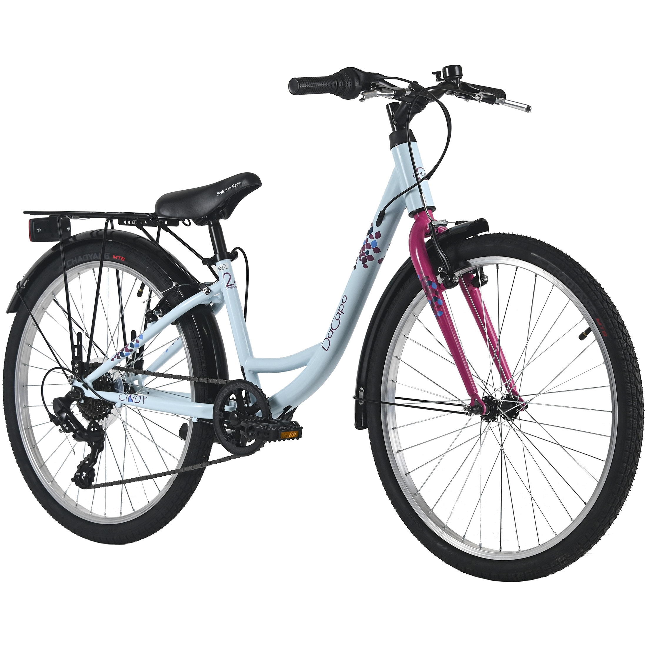 Dacapo DaCapo Kinderfahrrad 24" Cindy 7 G&auml;nge RH 32 cm - Ab 8 Jahre 