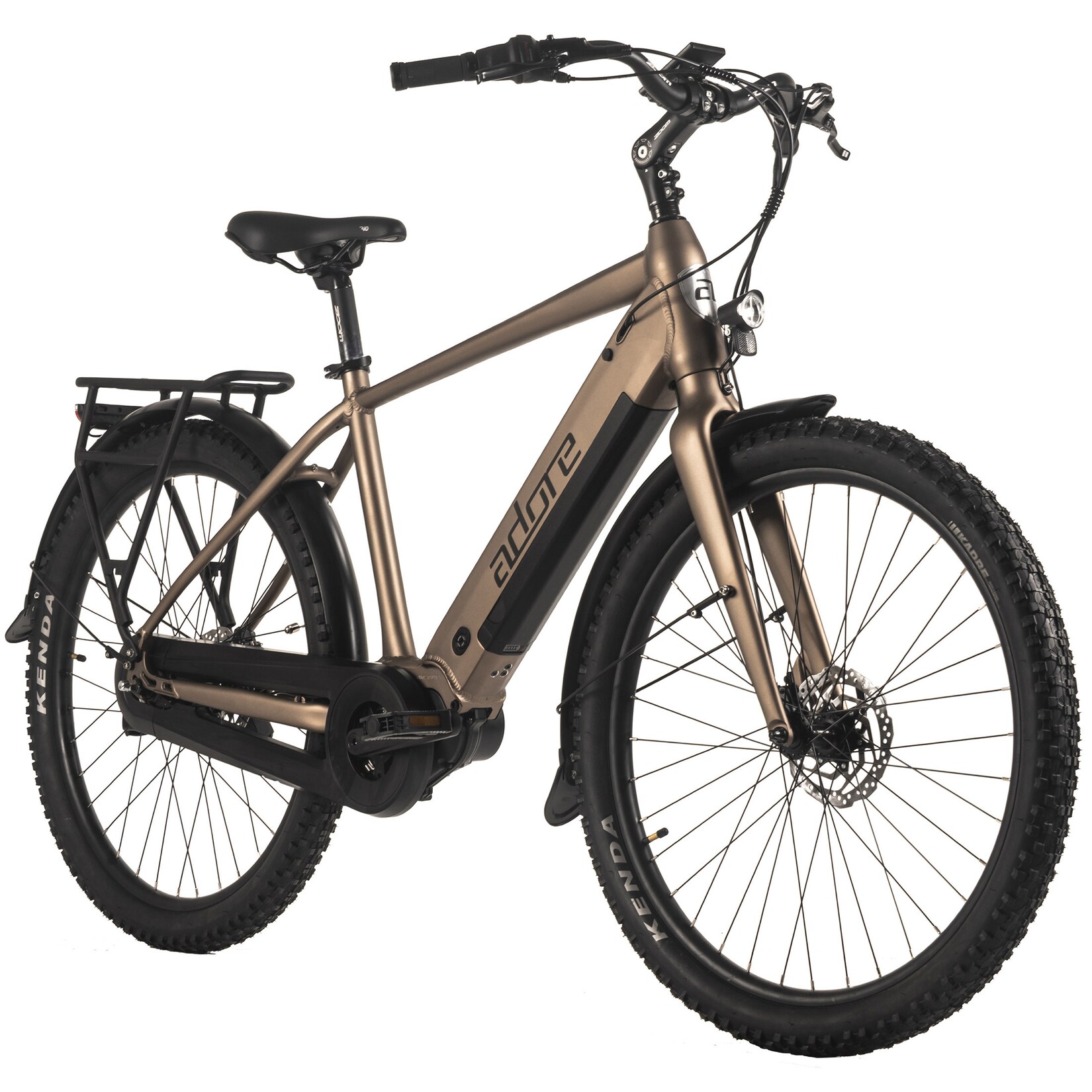 ADORE E-Citybike 27,5" Alu Cityfahrrad CX-290 Mittelmotor 75NM / 15Ah Bronze
