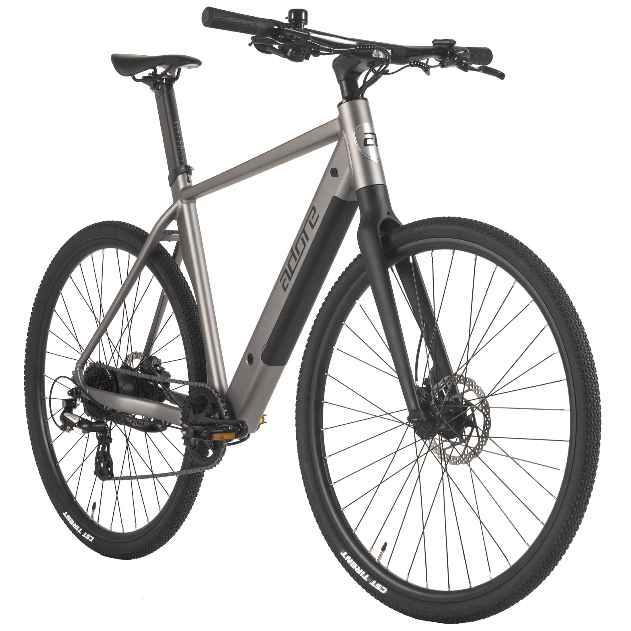 Adore ADORE E-Citybike 28" Alu Urban Bike Stadtfahrrad UBR-770 Heckmotor 35NM / 9,8Ah Stahlgrau 