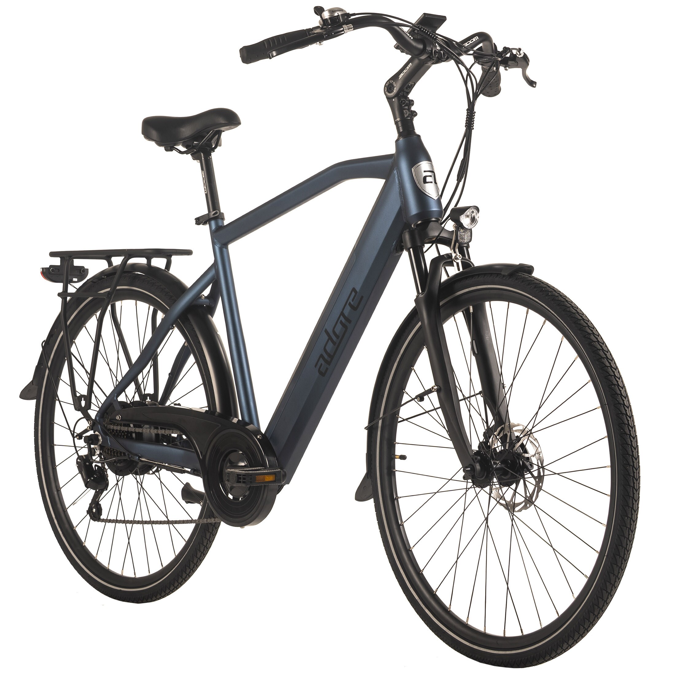 Adore ADORE E-Citybike 28" Alu Cityfahrrad CV-190 Heckmotor 50NM / 15Ah Deep Blue 