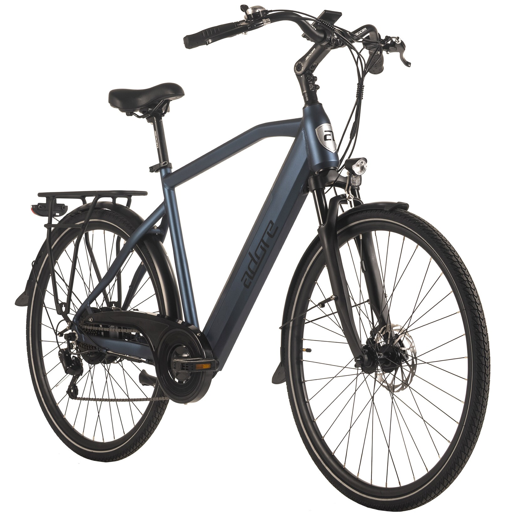 ADORE E-Citybike 28" Alu Cityfahrrad CV-190 Heckmotor 50NM / 15Ah Deep Blue