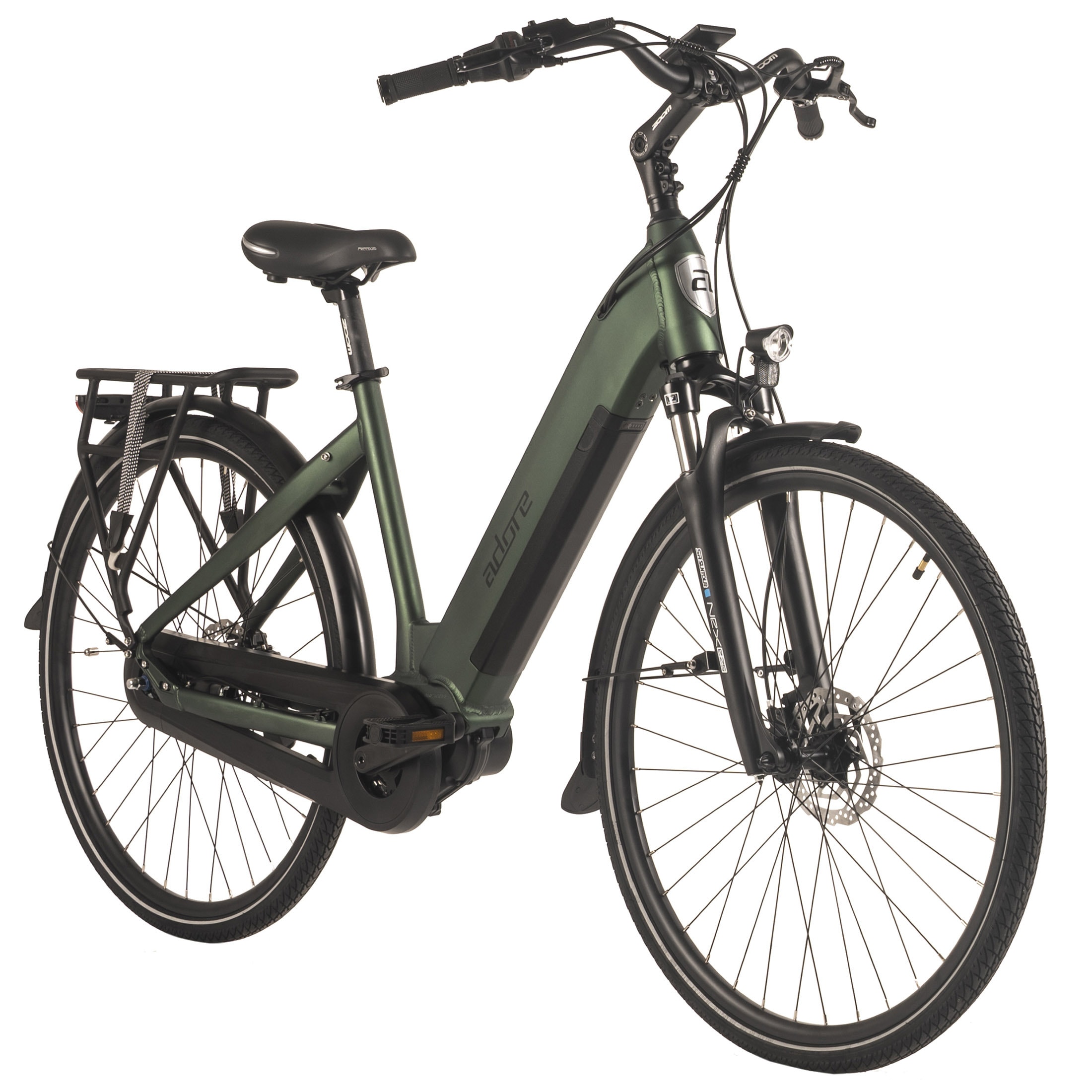 Adore ADORE E-Citybike 28" Alu Cityfahrrad CX-280 Mittelmotor 75NM / 15Ah British Green 