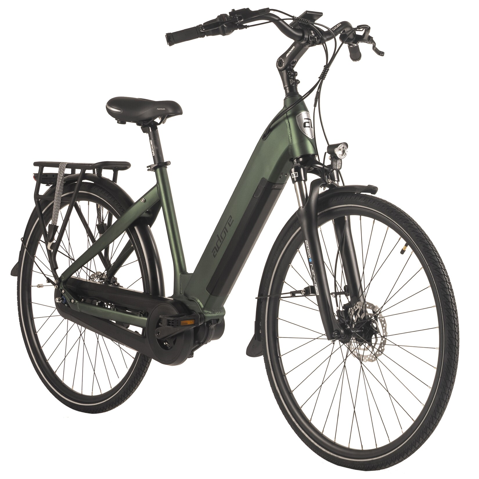 ADORE E-Citybike 28" Alu Cityfahrrad CX-280 Mittelmotor 75NM / 15Ah British Green