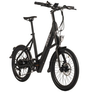 Adore ADORE E-Citybike 20" Alu Kompaktfahrrad C-200 Compact Bike Heckmotor 45NM / 10,4Ah Schwarz 