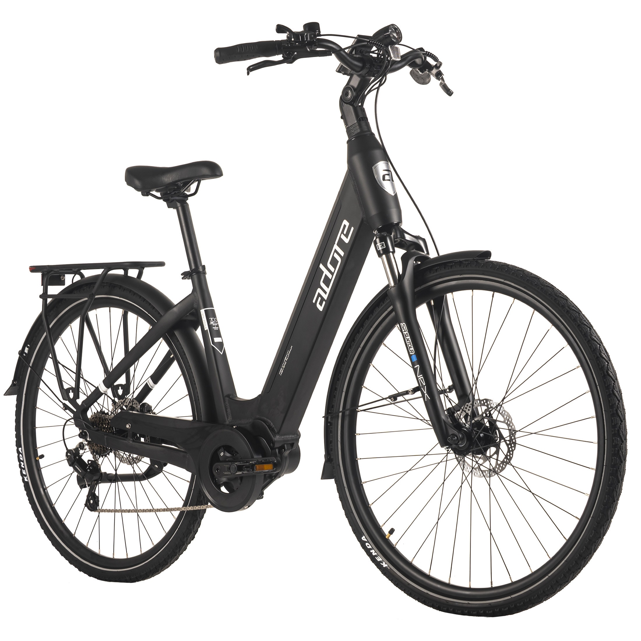 Adore ADORE E-Citybike 28" Alu Cityfahrrad CX-440 Mittelmotor 75NM / 15Ah schwarz 