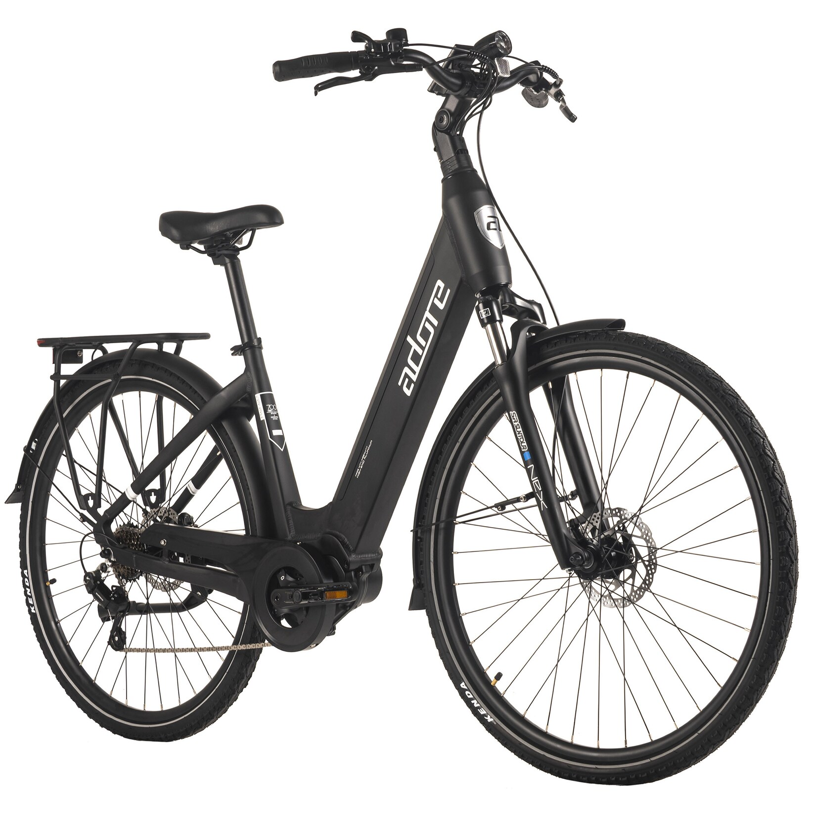 ADORE E-Citybike 28" Alu Cityfahrrad CX-440 Mittelmotor 75NM / 15Ah schwarz