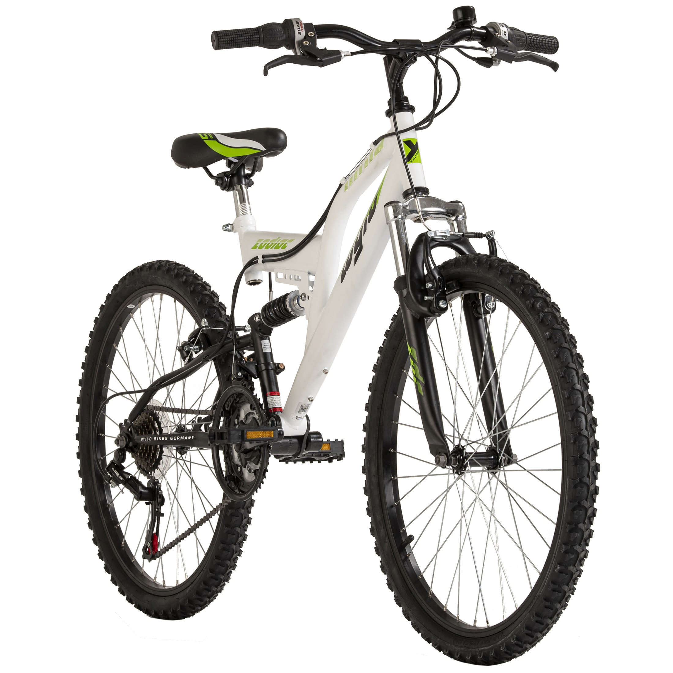 WYLD WYLD Kinder-Mountainbike Fully 24'' Zodiac 18 G&auml;nge RH 38 cm 