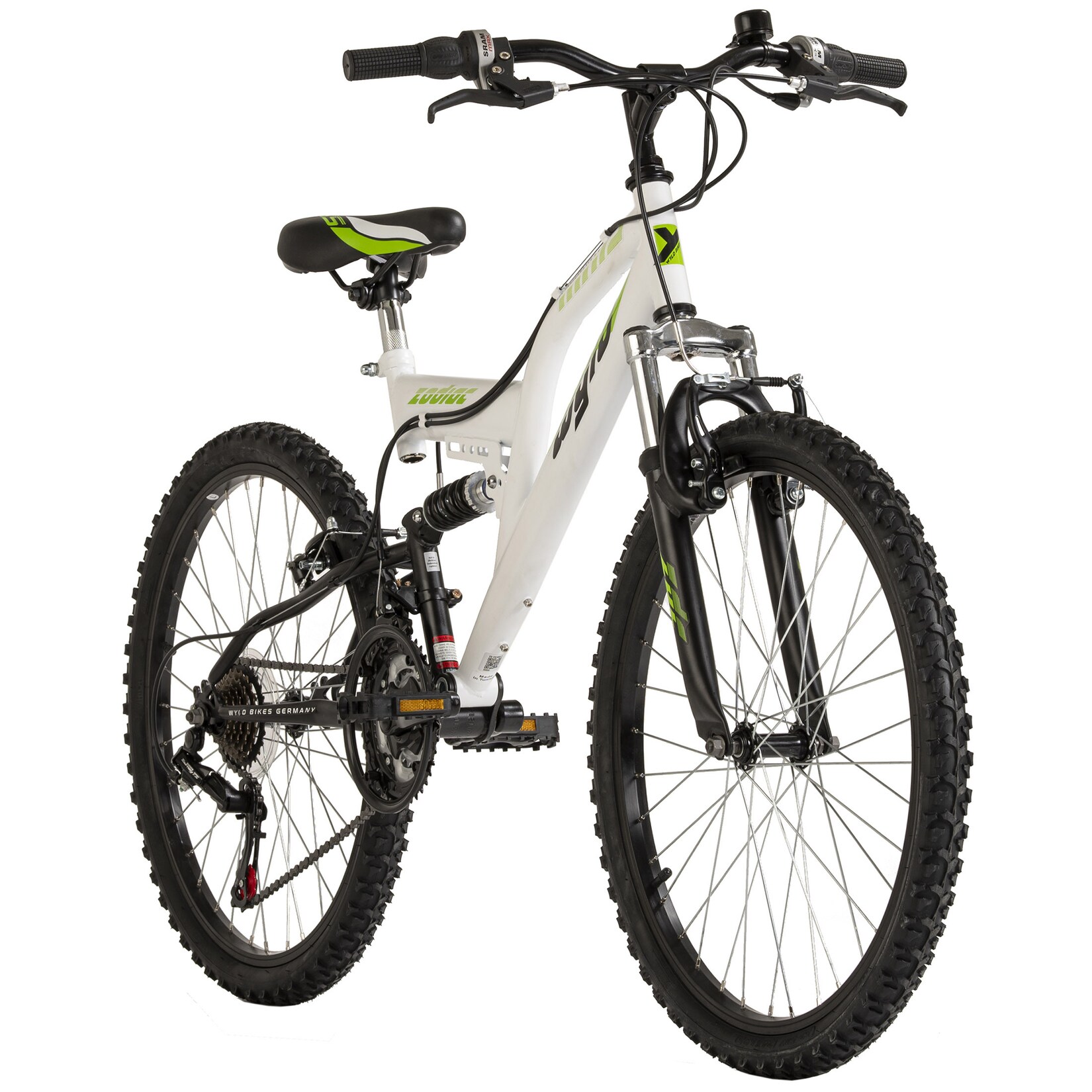 WYLD Kinder-Mountainbike Fully 24'' Zodiac änge RH 38 cm