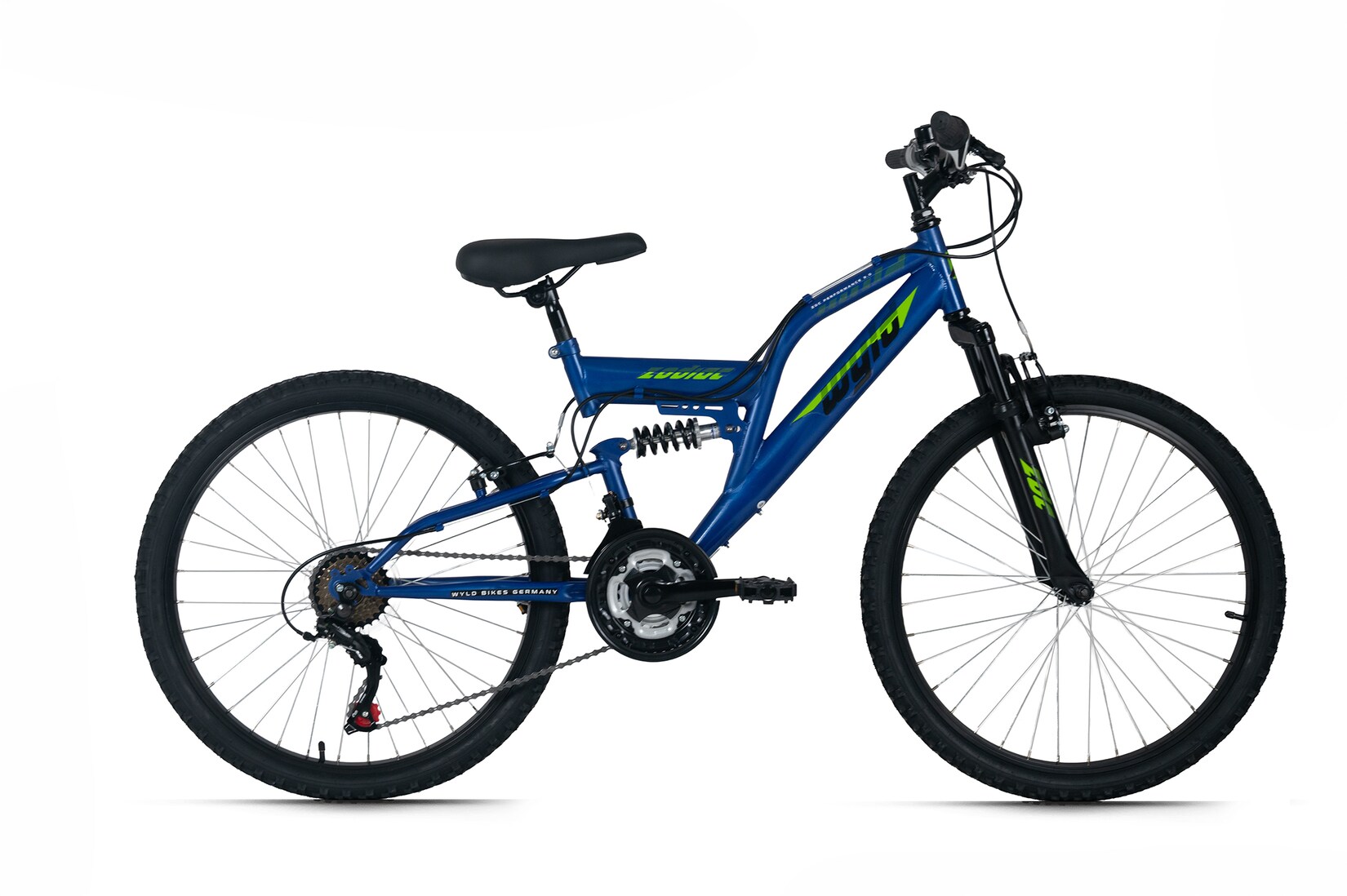 WYLD Kinder-Mountainbike Fully 24'' Zodiac änge RH 38 cm