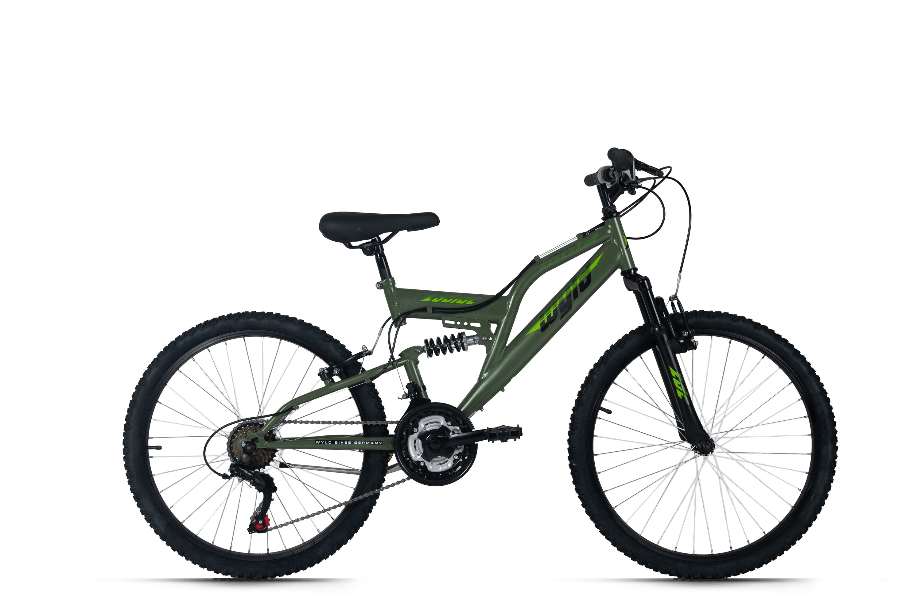 WYLD WYLD Kinder-Mountainbike Fully 24'' Zodiac 18 G&auml;nge RH 38 cm 
