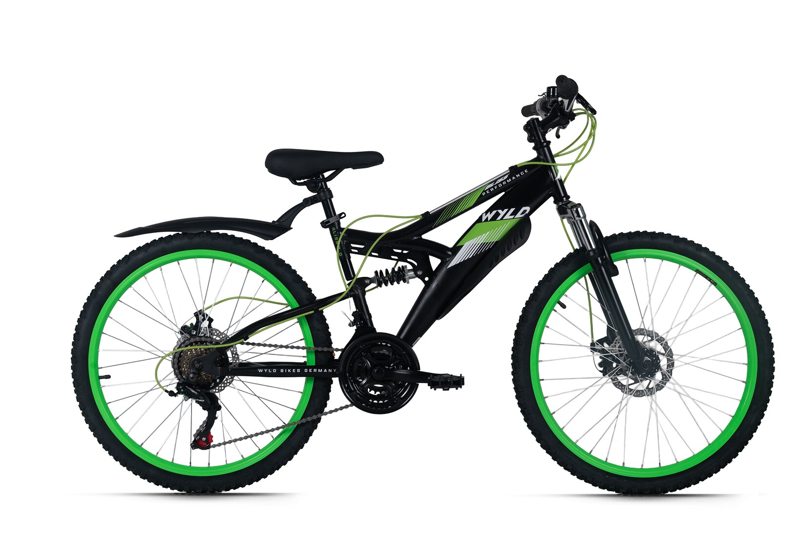 WYLD Mountainbike Fully 24'' Bliss schwarz änge RH&nbsp;38&nbsp;cm