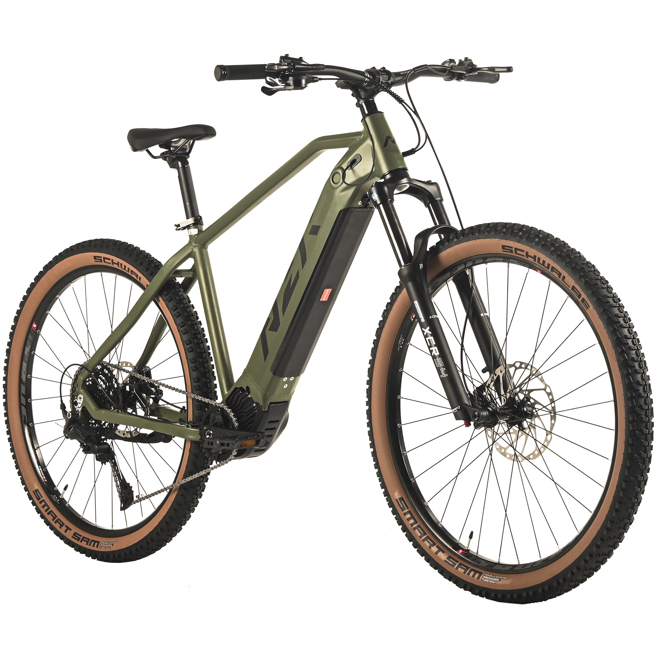 Adore NZR E-Mountainbike 29" Alu MTB Pedelec Trail Hunter Mittelmotor 110NM / 18,2Ah Olivgr&uuml;n matt 