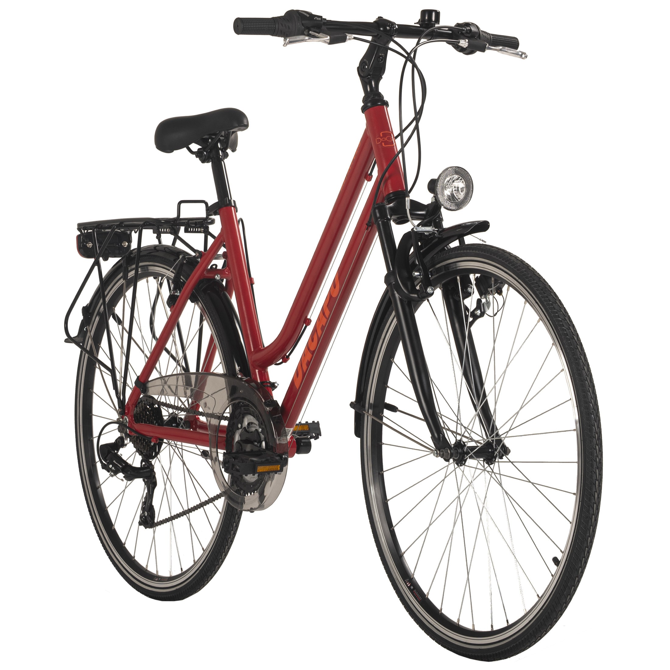 Dacapo DaCapo Trekkingrad Damen 28'' Metropolis Rot 21 G&auml;nge RH 48 cm 