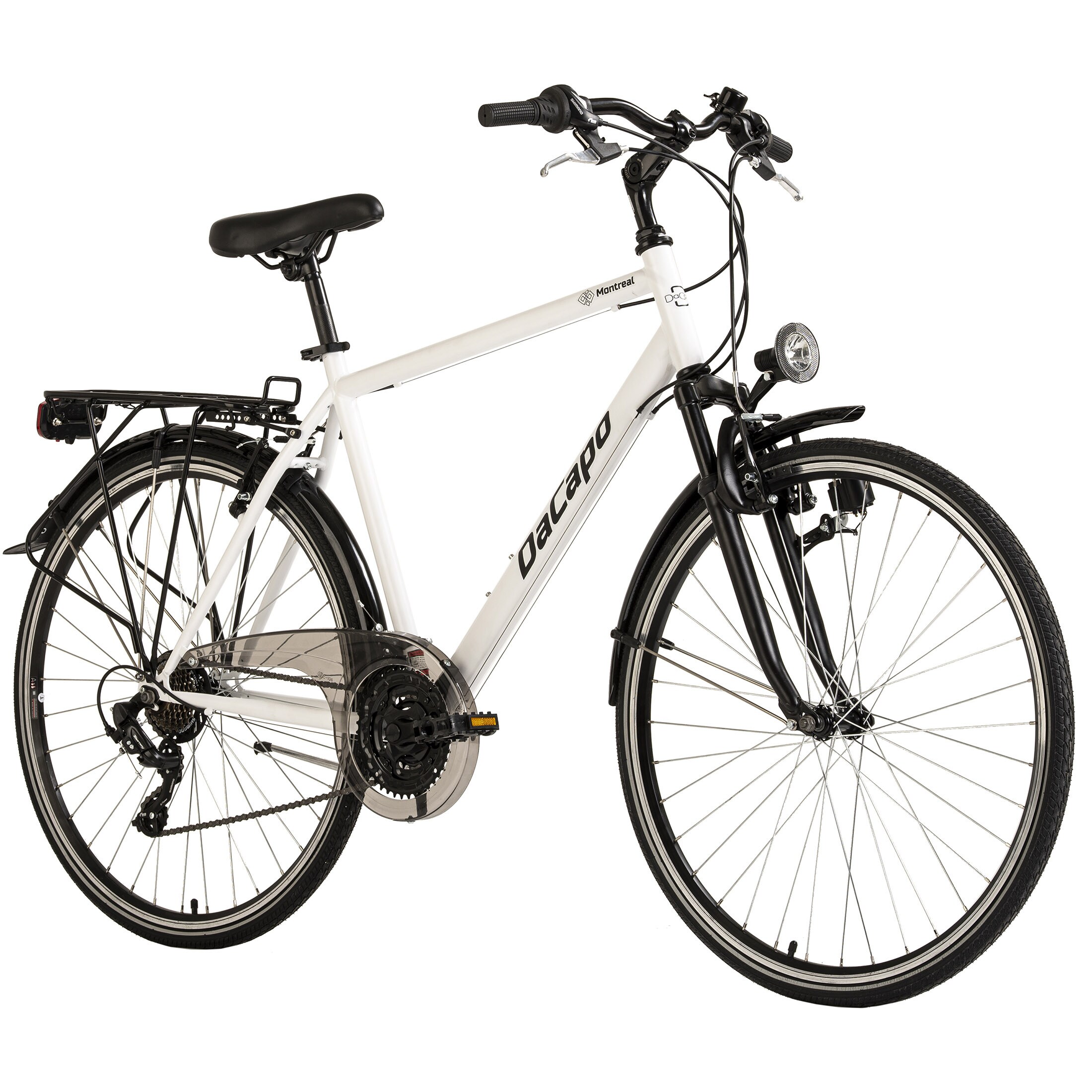 Dacapo DaCapo Trekkingrad Herren 28'' Montreal wei&szlig; Touren Bike 21 G&auml;nge RH 53 cm 