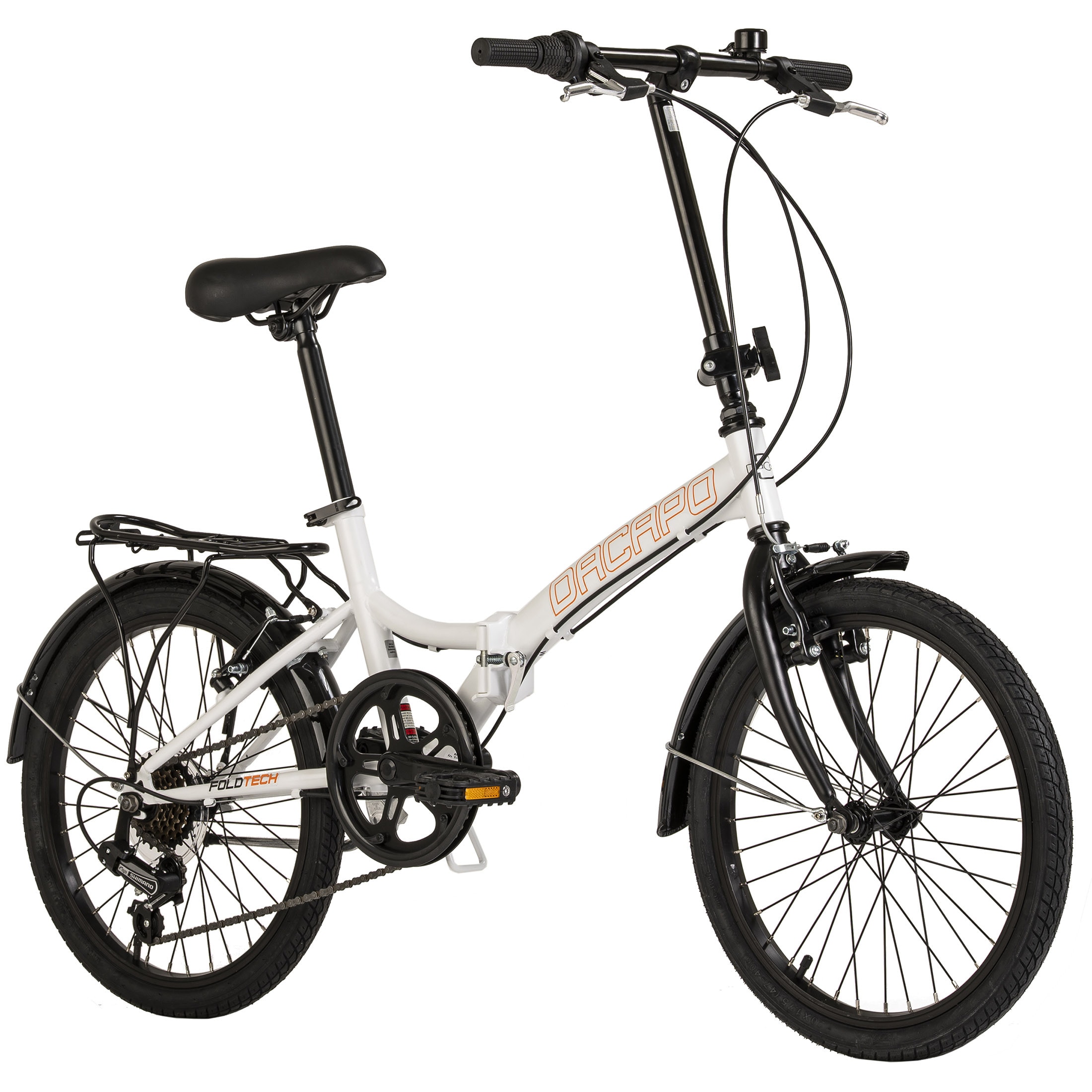 Dacapo DaCapo Faltrad 20'' Foldtech Klapprad 6 G&auml;nge RH 32 cm 