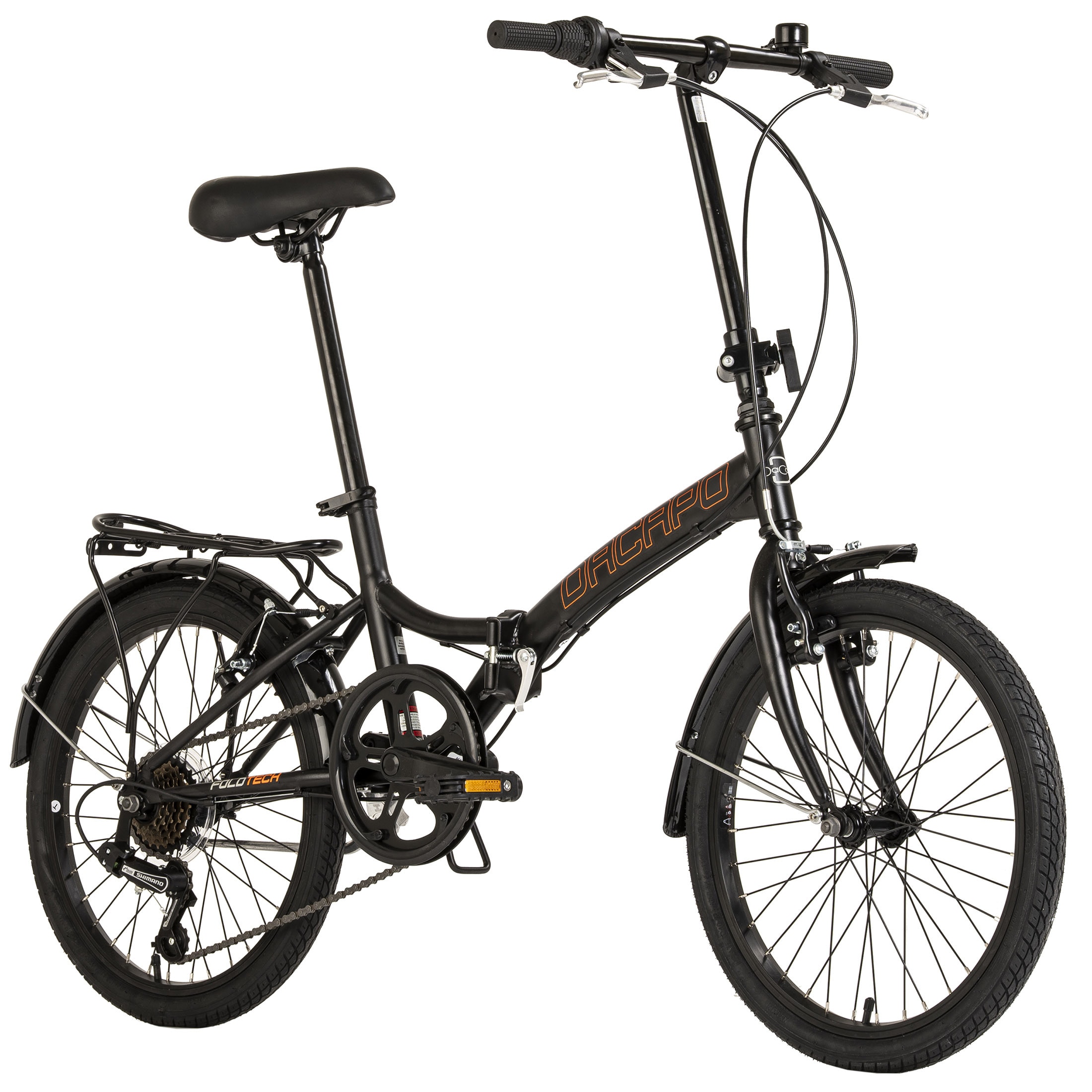 Dacapo DaCapo Faltrad 20'' Foldtech Klapprad 6 G&auml;nge RH 32 cm 