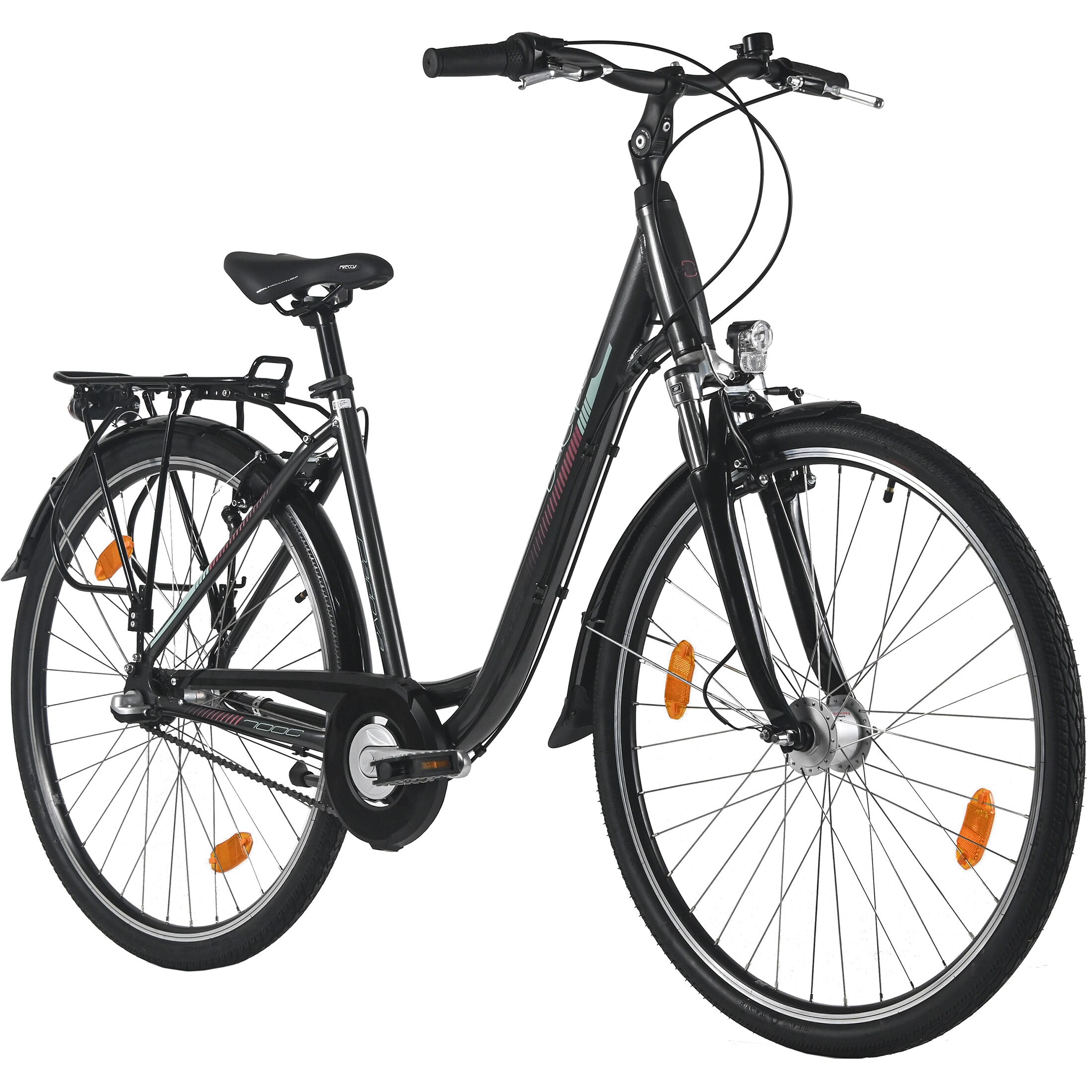 Dacapo DaCapo Damenrad 28'' Padova Schwarz 3 G&auml;nge RH&nbsp;48 cm 