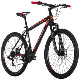 KS Cycling Mountainbike Hardtail 26 Zoll Catappa schwarz-rot 